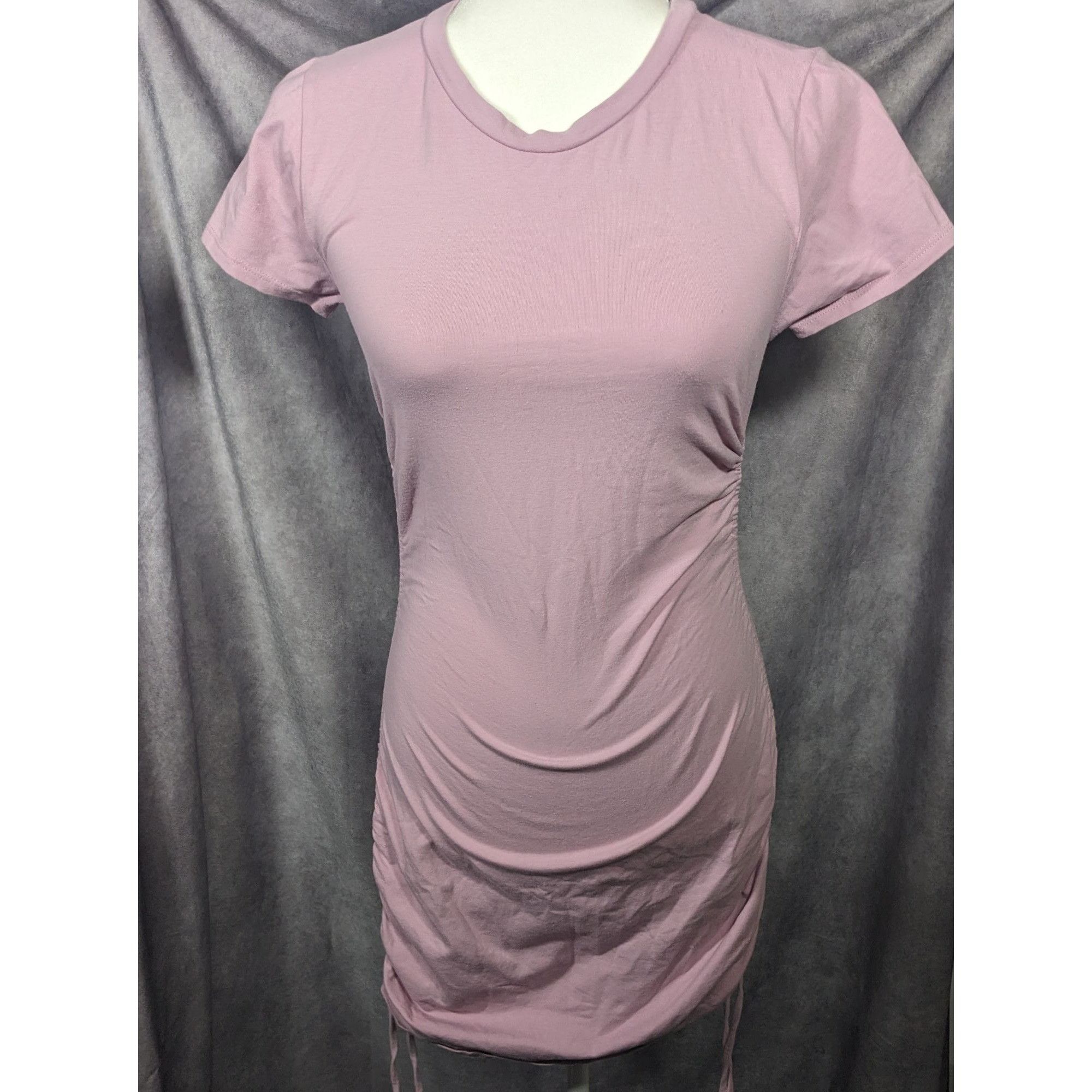 Other Full Tilt Light Pink Drawstring Side Bodycon Dress Size Medi Size M / US 6-8 / IT 42-44 - 4 Thumbnail