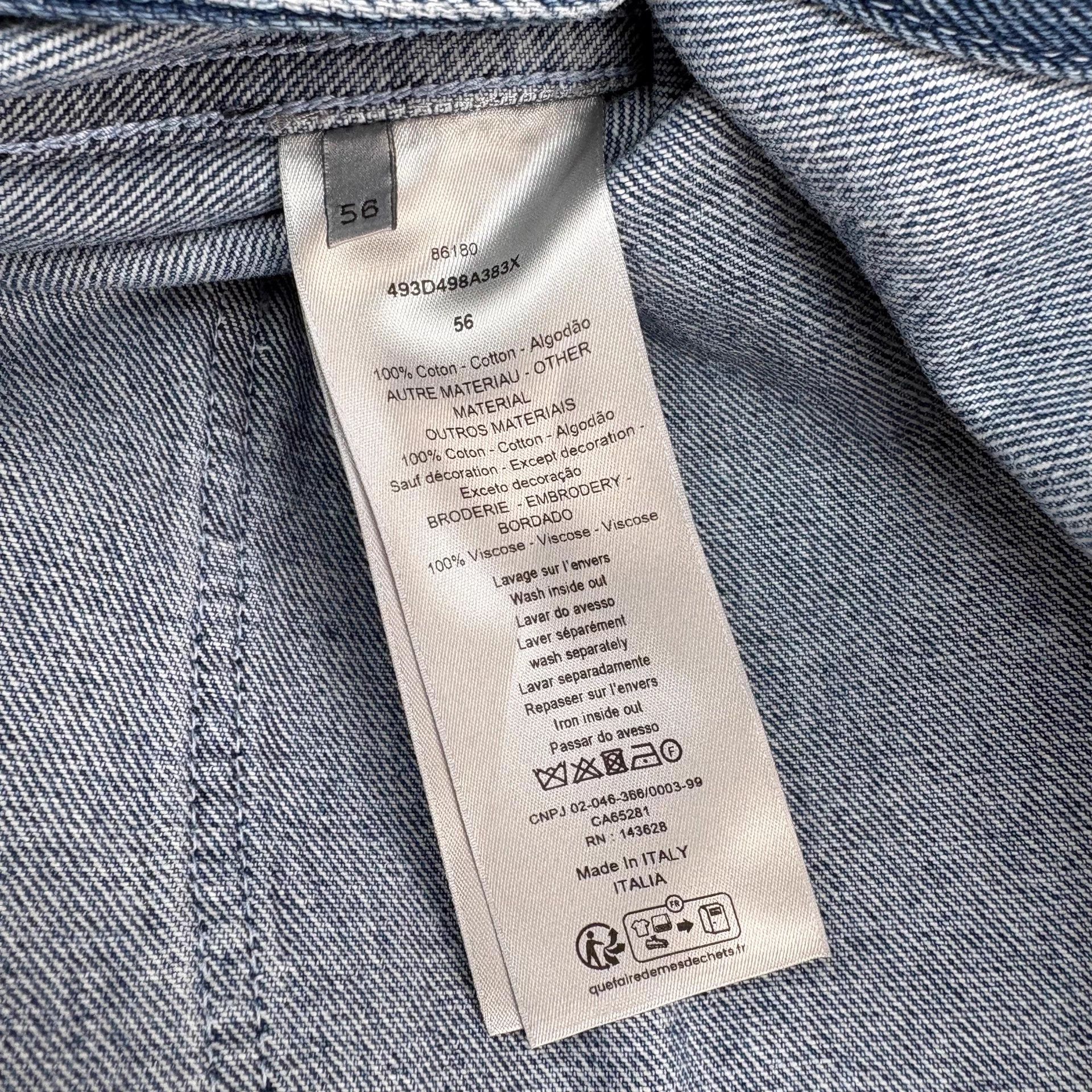 Dior Dior Logo Denim Shirt 56 Unworn Size US XL / EU 56 / 4 - 8 Thumbnail