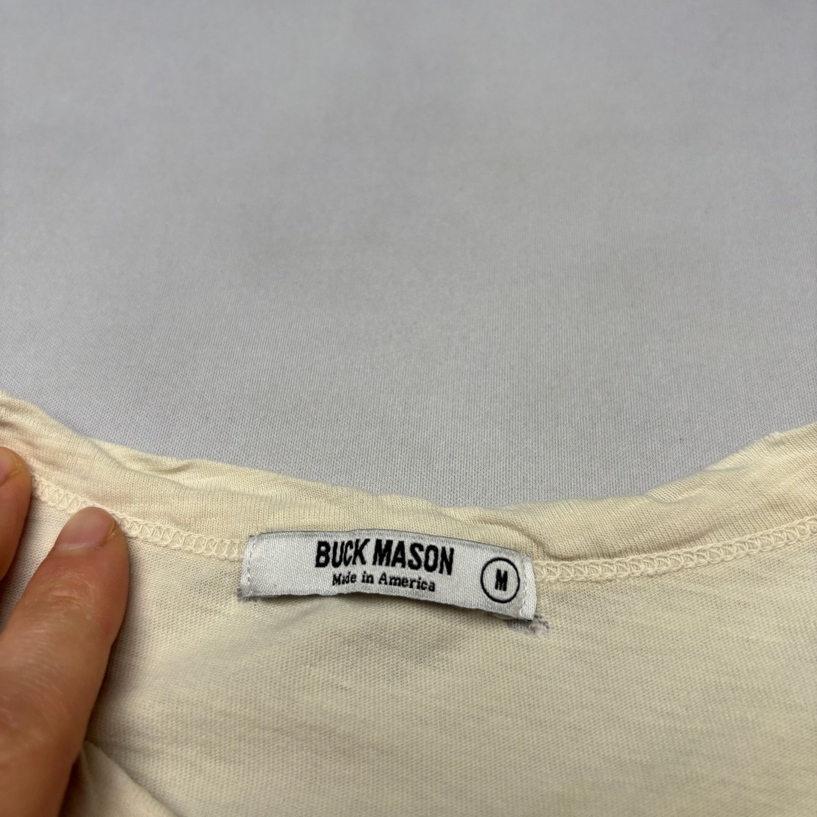 Buck Mason Buck Mason Slub Curved Hem T Shirt Men's M Quiet Luxury Size US M / EU 48-50 / 2 - 6 Thumbnail
