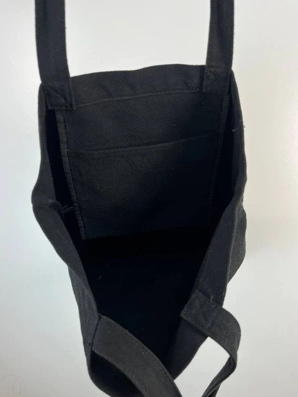 Carhartt Carhartt Wip Logo Tote Bag Black Canvas One Size Unisex Size ONE SIZE - 4 Thumbnail