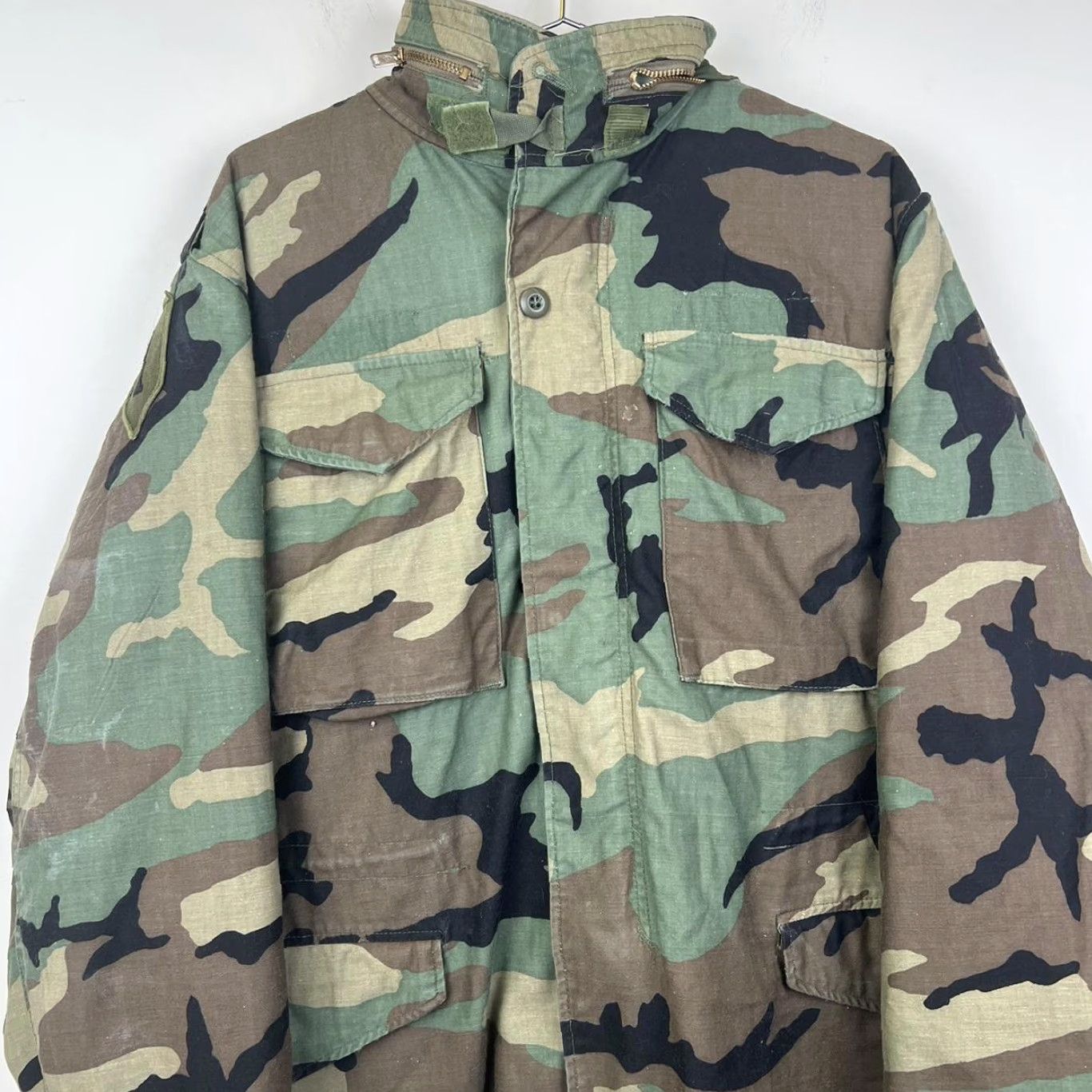 Vintage VINTAGE American Vintage Military Jacket Camouflage Nylon Green Men S Jacket Regular Size Men's Jacket Size US S / EU 44-46 / 1 - 3 Thumbnail