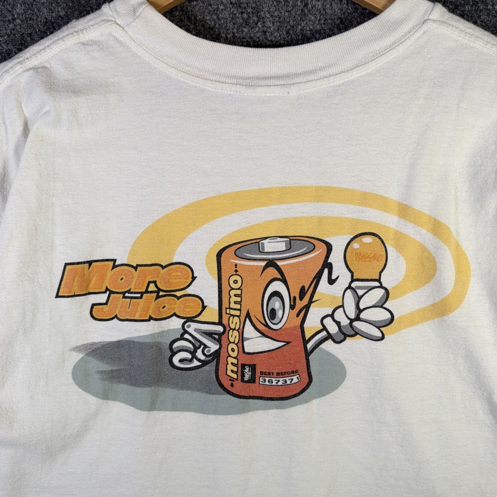 Mossimo Vintage Mossimo Shirt Mens Large White 90s Skate Battery Size US L / EU 52-54 / 3 - 2 Thumbnail