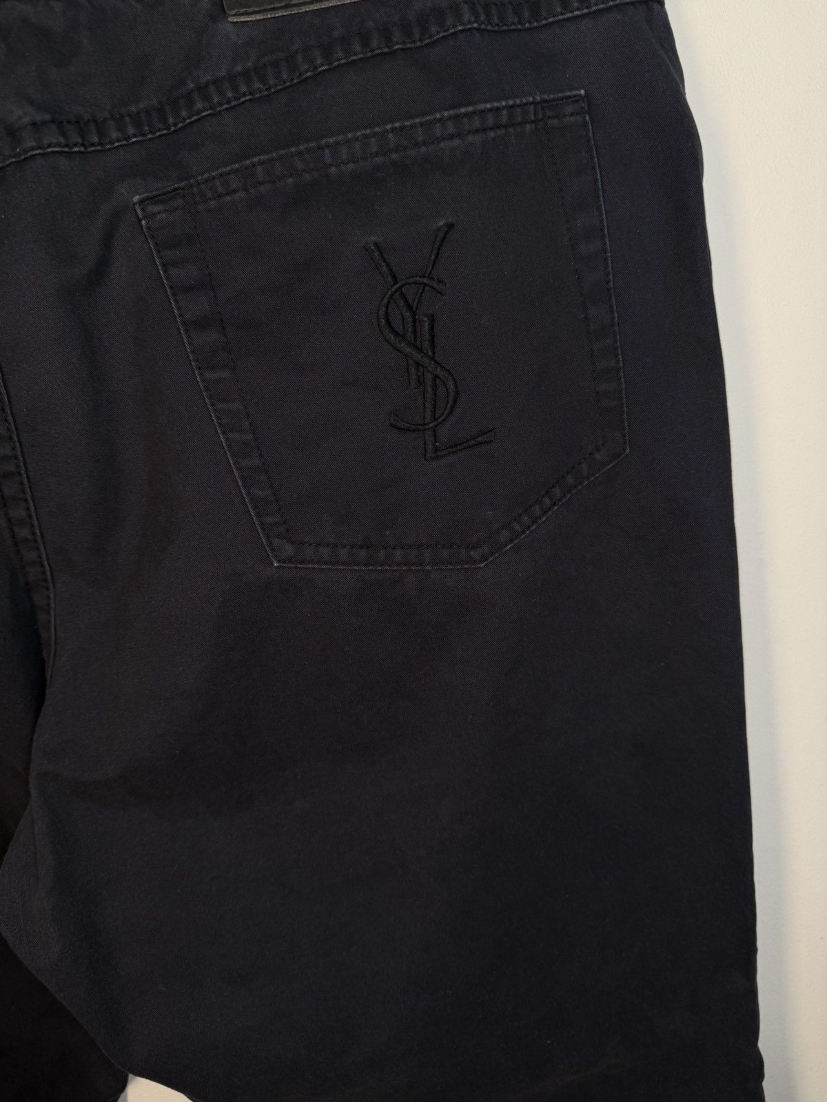 Yves Saint Laurent 40x30 YSL Jeans Black Denim Pants Cotton Casual Vintage y2k Size US 40 / EU 56 - 20 Thumbnail