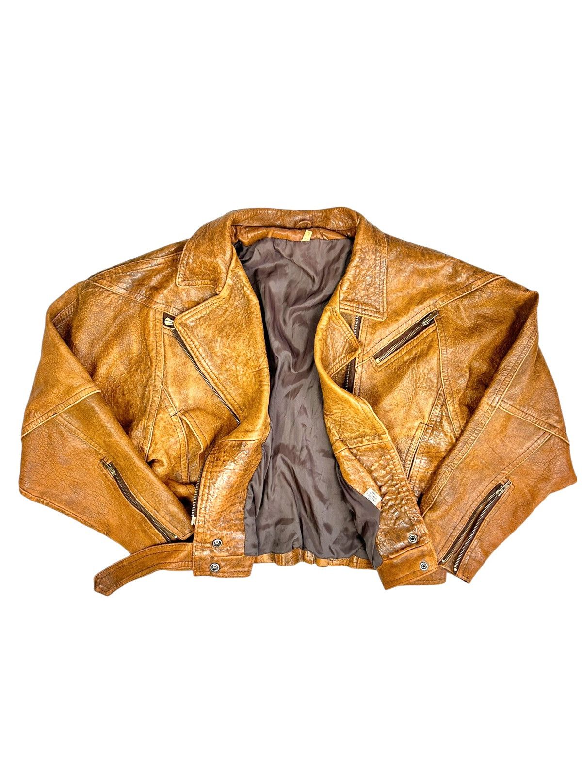 Vintage Vintage Avantgarde Leather Biker jacket Size L / US 10 / IT 46 - 3 Thumbnail