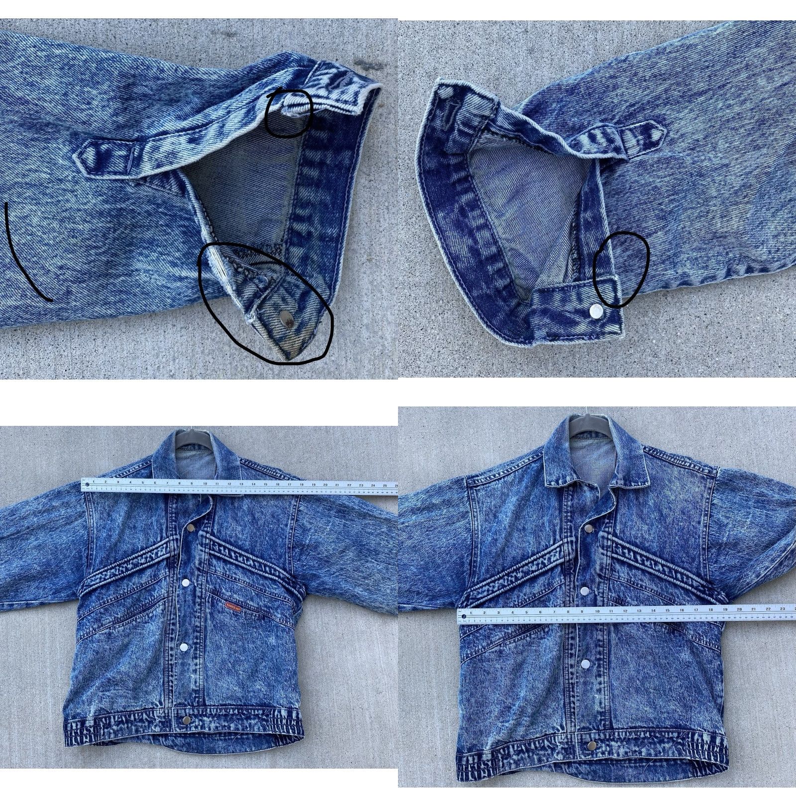 Vintage VINTAGE Bandolino Denim Jacket Acid Wash Cropped Boxy Western Seam 80s 90s Worn Blue Cotton Denim Women Jacket Bandolino Western Casual Vintage Size ONE SIZE - 10 Thumbnail