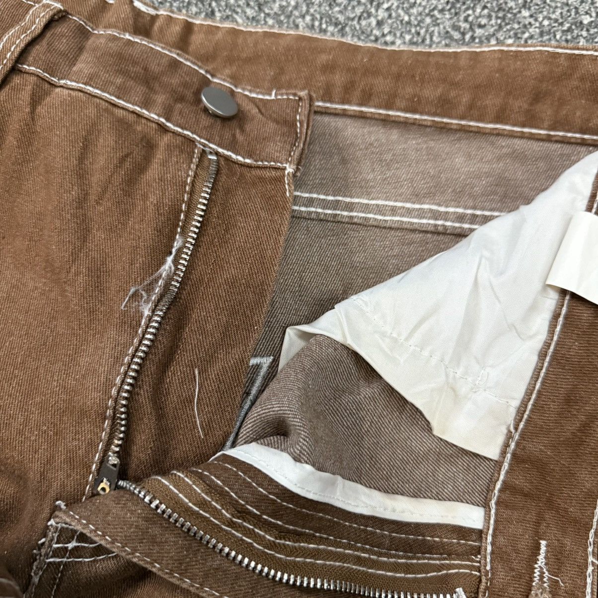Japanese Brand Vintage Y2K Loose Fit Embroidered Double Knee Pants Size US 38 / EU 54 - 12 Thumbnail