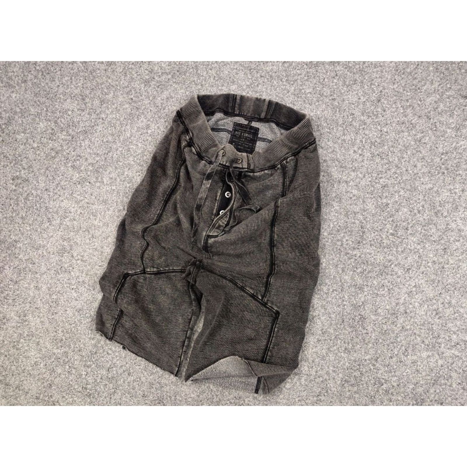 Allsaints VINTAGE AllSaints Spitalfields Shorts Harem Garment Dyed Dark Gray Cotton 30 Mens Regular Living 90s American Style Size US 30 / EU 46 - 3 Thumbnail