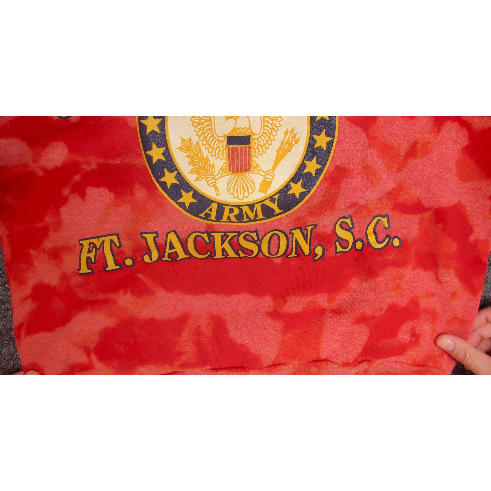 Jerzees 80s Jerzees Custom Bleach US Army Fort Jackson Sweatshirt Size US M / EU 48-50 / 2 - 8 Thumbnail