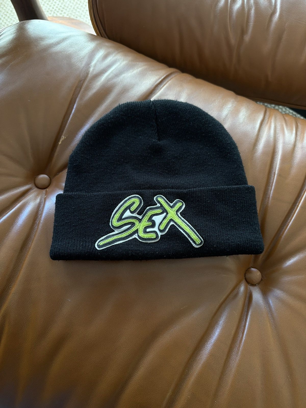 Chrome Hearts Chrome Hearts X Matty Boy SEX Beanie Size ONE SIZE - 1 Thumbnail