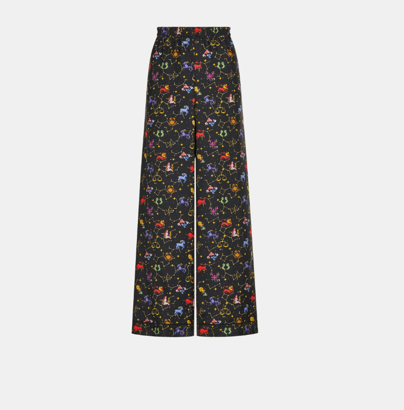 image of O1W1Db10224 Dior Chez Moi Pants In Black, Women's (Size 32)