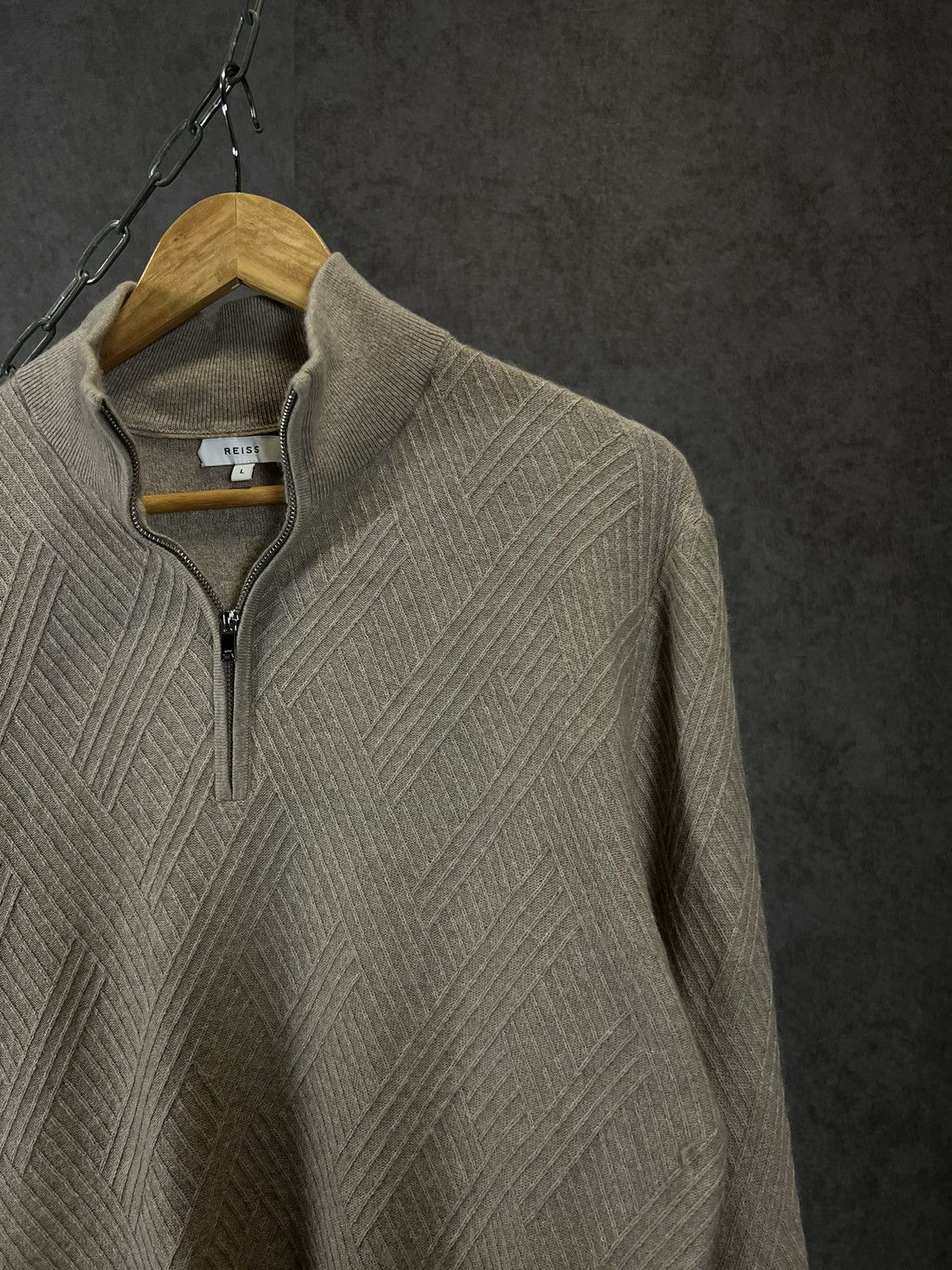 Reiss Reiss 1/3 zip designer sweater Size US L / EU 52-54 / 3 - 2 Thumbnail
