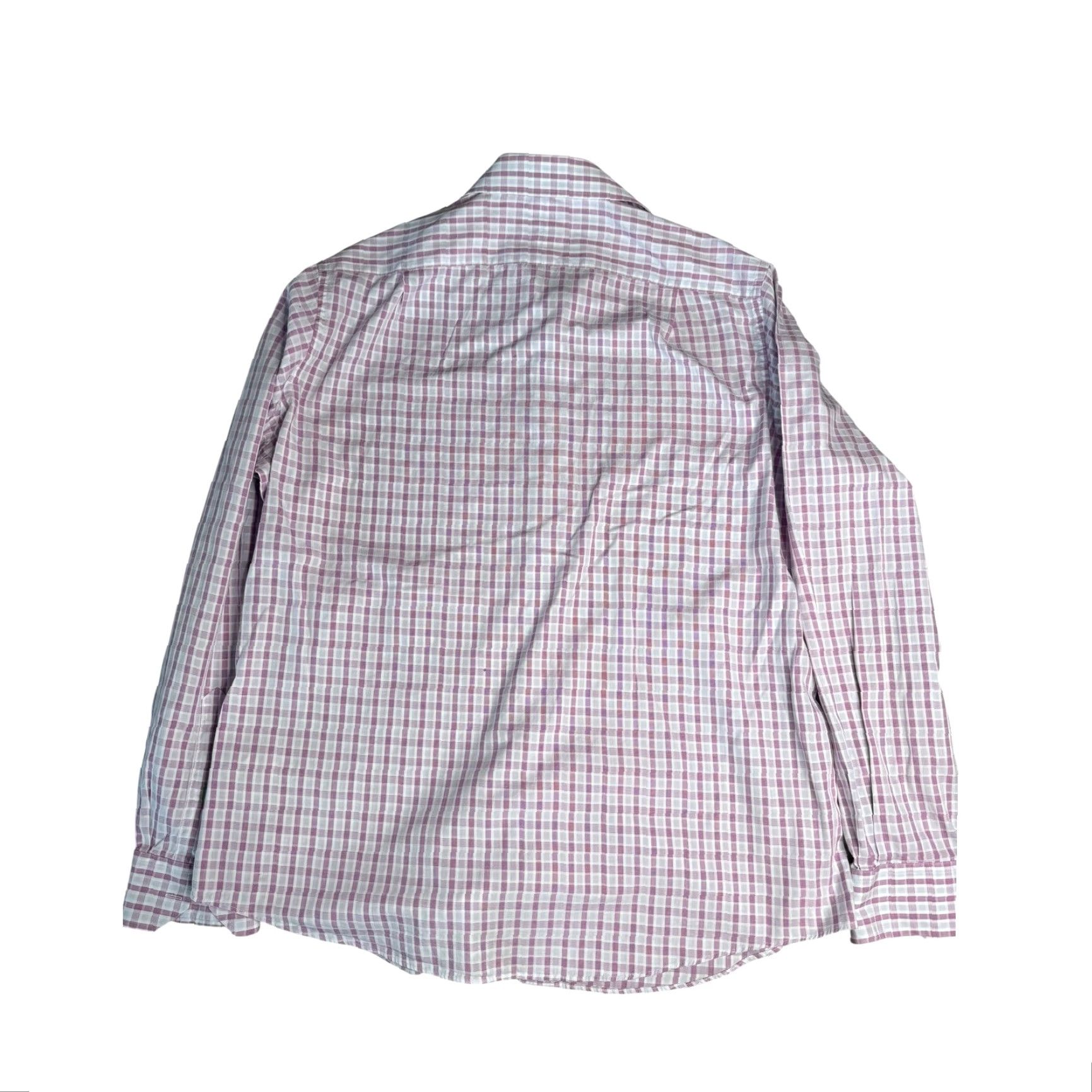 Tommy Bahama Tommy Bahama Dress Shirt Mens 16.5 36/37 Purple Plaid Long Sleeve Button-Down Size 46R - 8 Thumbnail