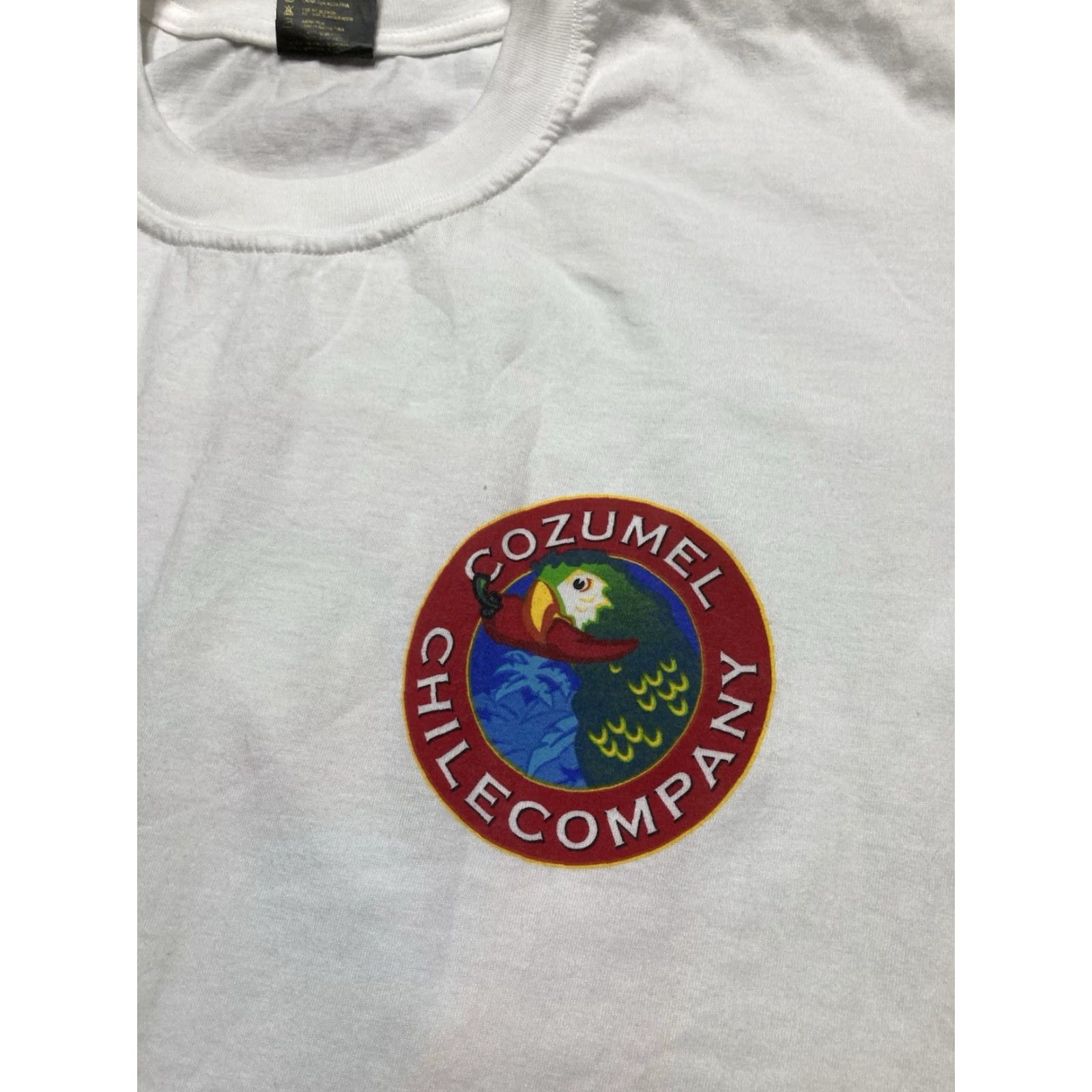 Vintage VINTAGE 90s graphic t shirt Cozumel Chile Company pepper parrot Mexico men’s XL Shirt Mens White 90s T-Shirt Size US XL / EU 56 / 4 - 6 Thumbnail