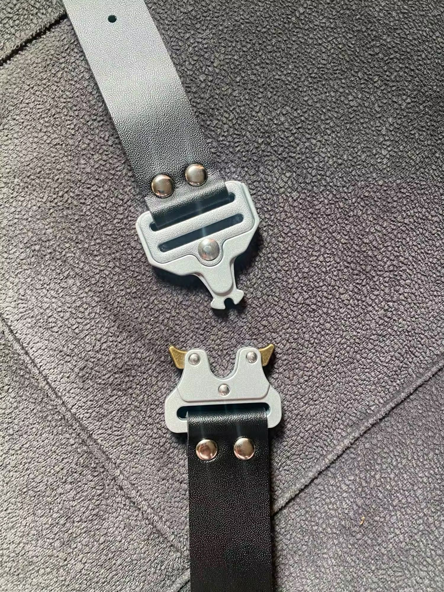 Japanese Brand Punk Metal Stainless Steel Buckle Adjustable Choker Necklace Size ONE SIZE - 6 Thumbnail