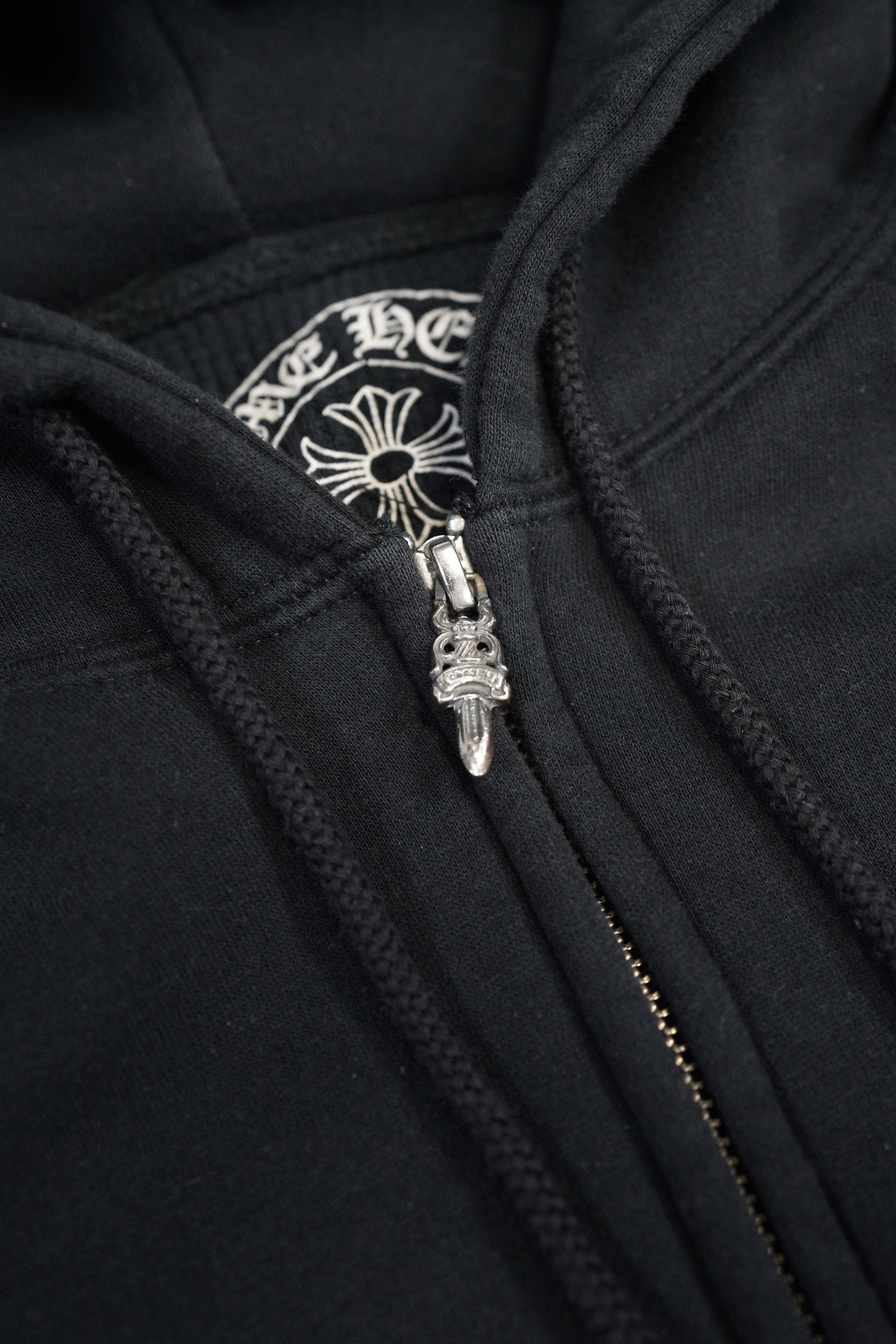 Chrome Hearts Chrome Hearts Vintage Srcoll Logo Waffle Cross Zip-Up Hoodie Size US S / EU 44-46 / 1 - 6 Thumbnail