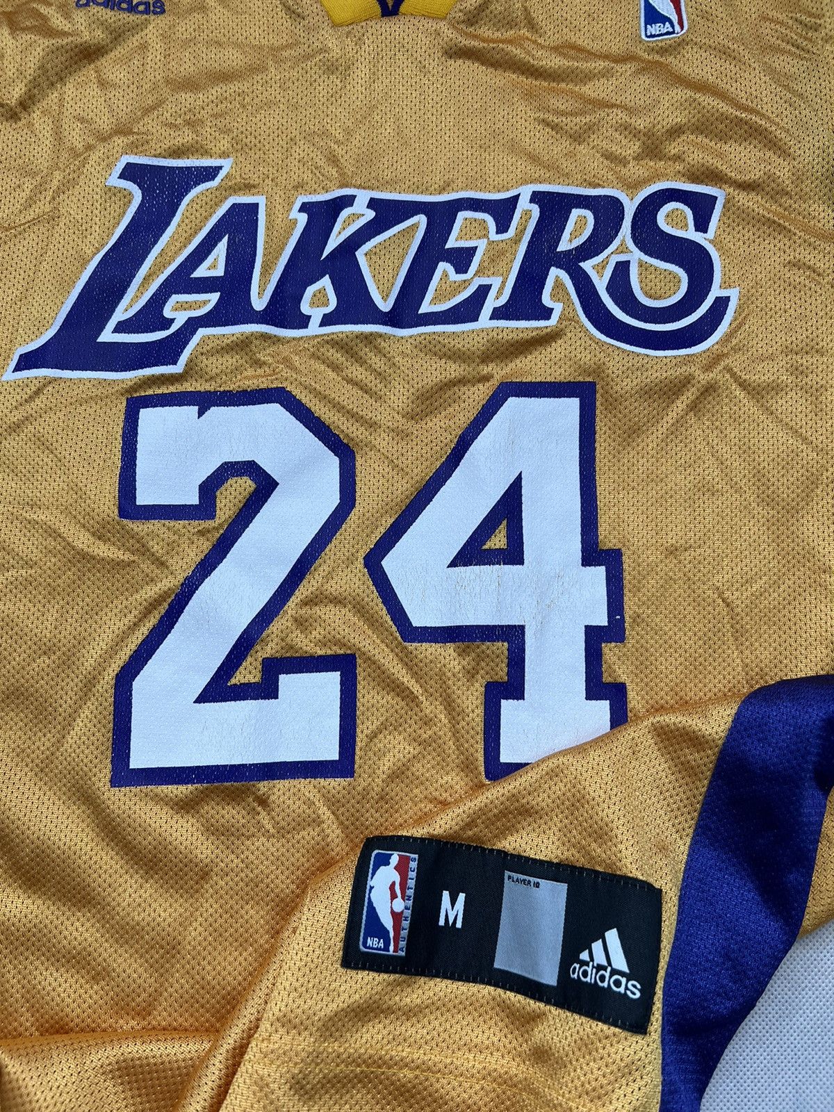 Adidas Jersey Adidas Los Angeles Lakers 24 Kobe Bryant Vintage Rare Size US M / EU 48-50 / 2 - 4 Thumbnail
