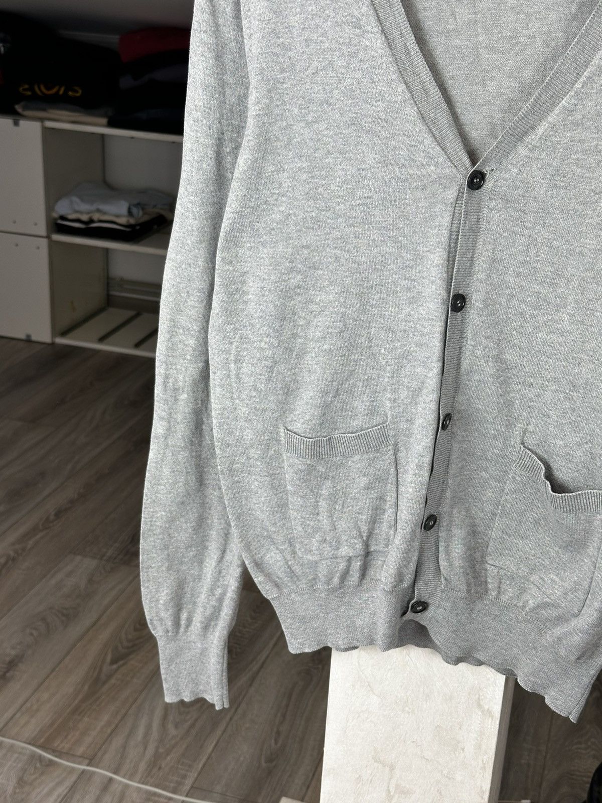 Burberry Burberry Gray Cardigan Mini Logo Bottom Size US M / EU 48-50 / 2 - 4 Thumbnail