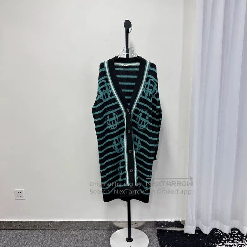 Hermes Hermes Horizontal striped cardigan Size M / US 6-8 / IT 42-44 - 1 Thumbnail
