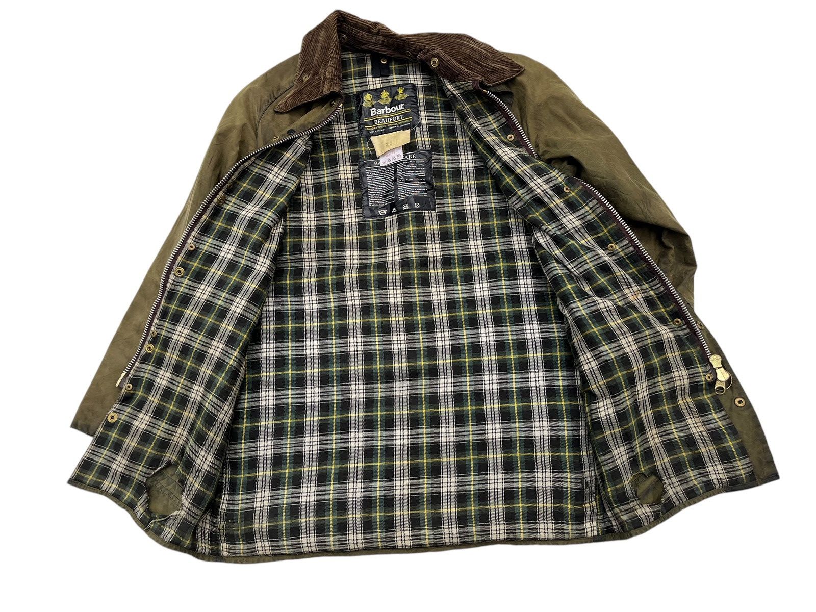 Barbour × Vintage Vtg Barbour Beaufort Jacket Zip Up Size US M / EU 48-50 / 2 - 5 Thumbnail