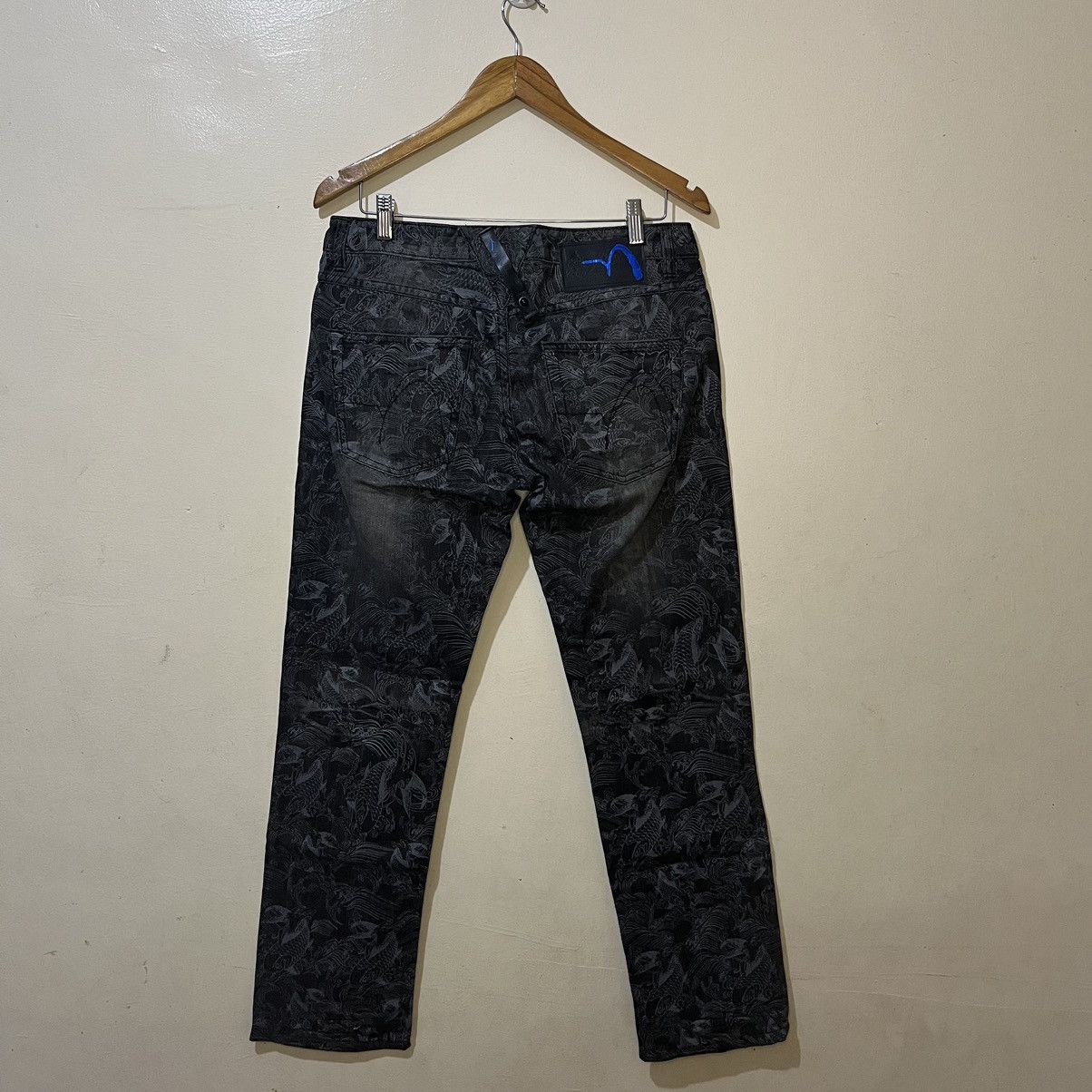 Japanese Brand Korse by Rei Takahashi Koi Fish Button Fly Denim Pants Size US 32 / EU 48 - 12 Thumbnail