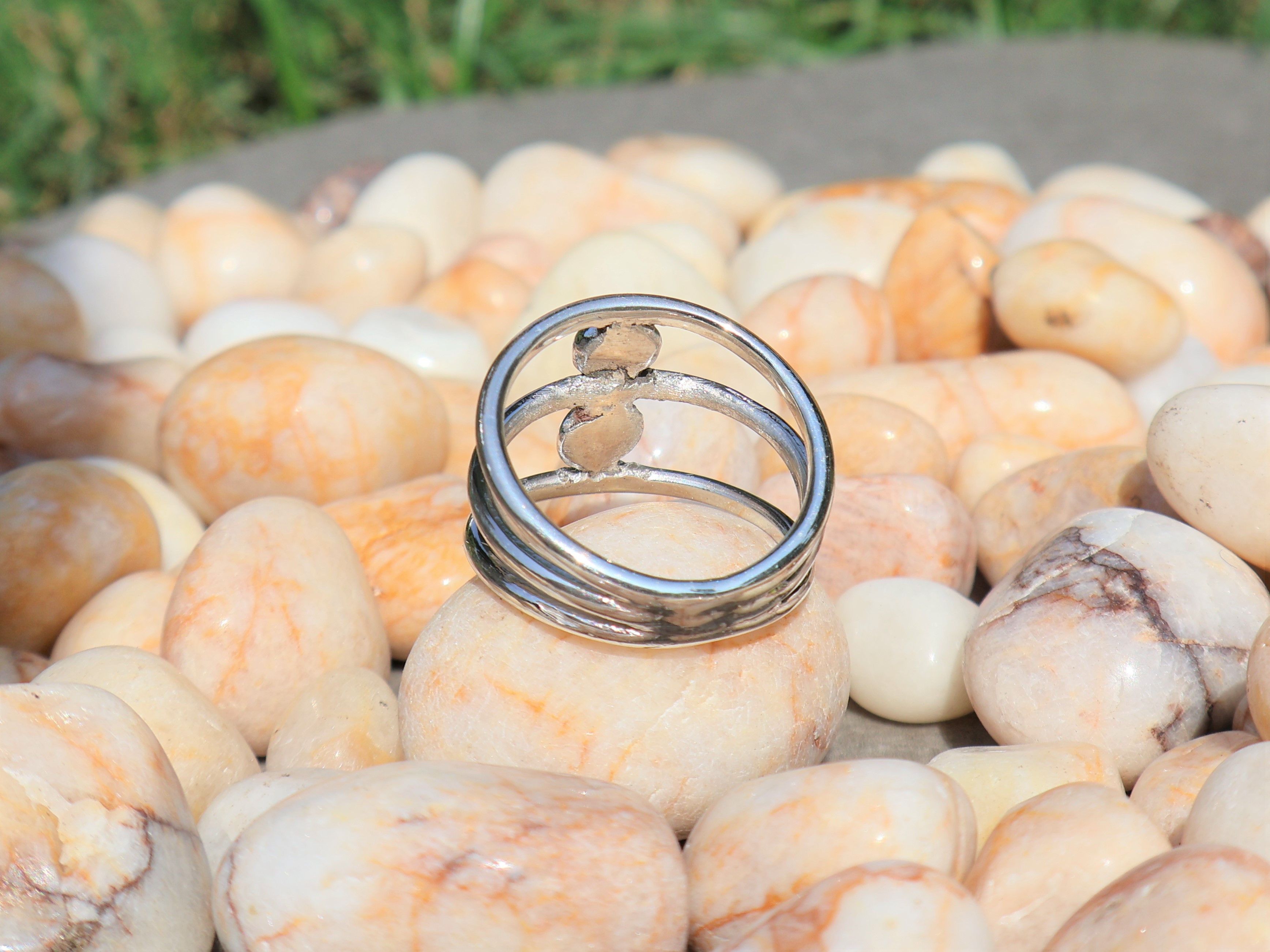 Handmade Triple Band Ring, 925 Silver Jewelry, Handmade Women Rings Size ONE SIZE - 4 Thumbnail
