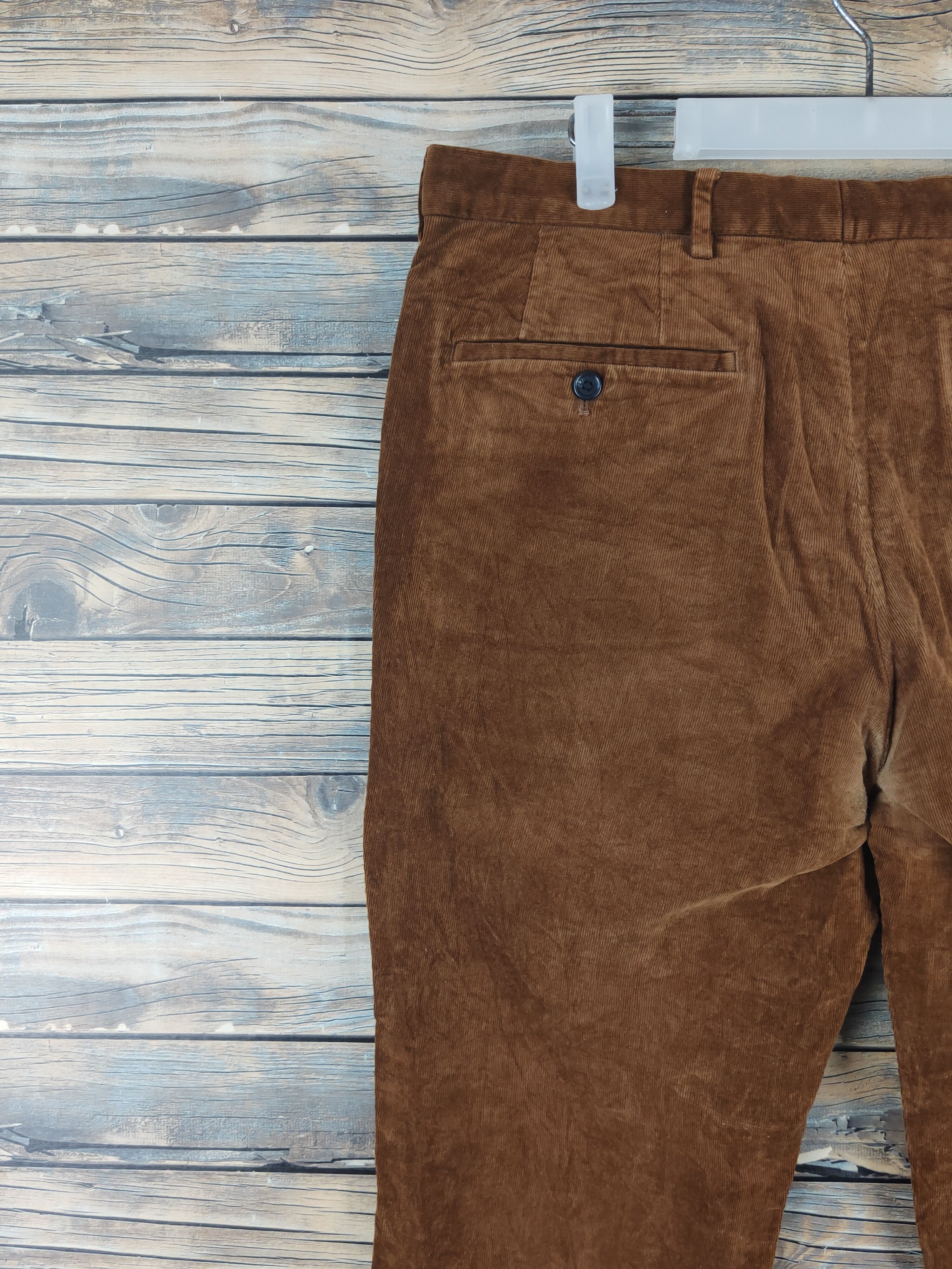 GU DL Gu Brown Multipocket Corduroy Pants #46-275T Size US 35 - 8 Thumbnail