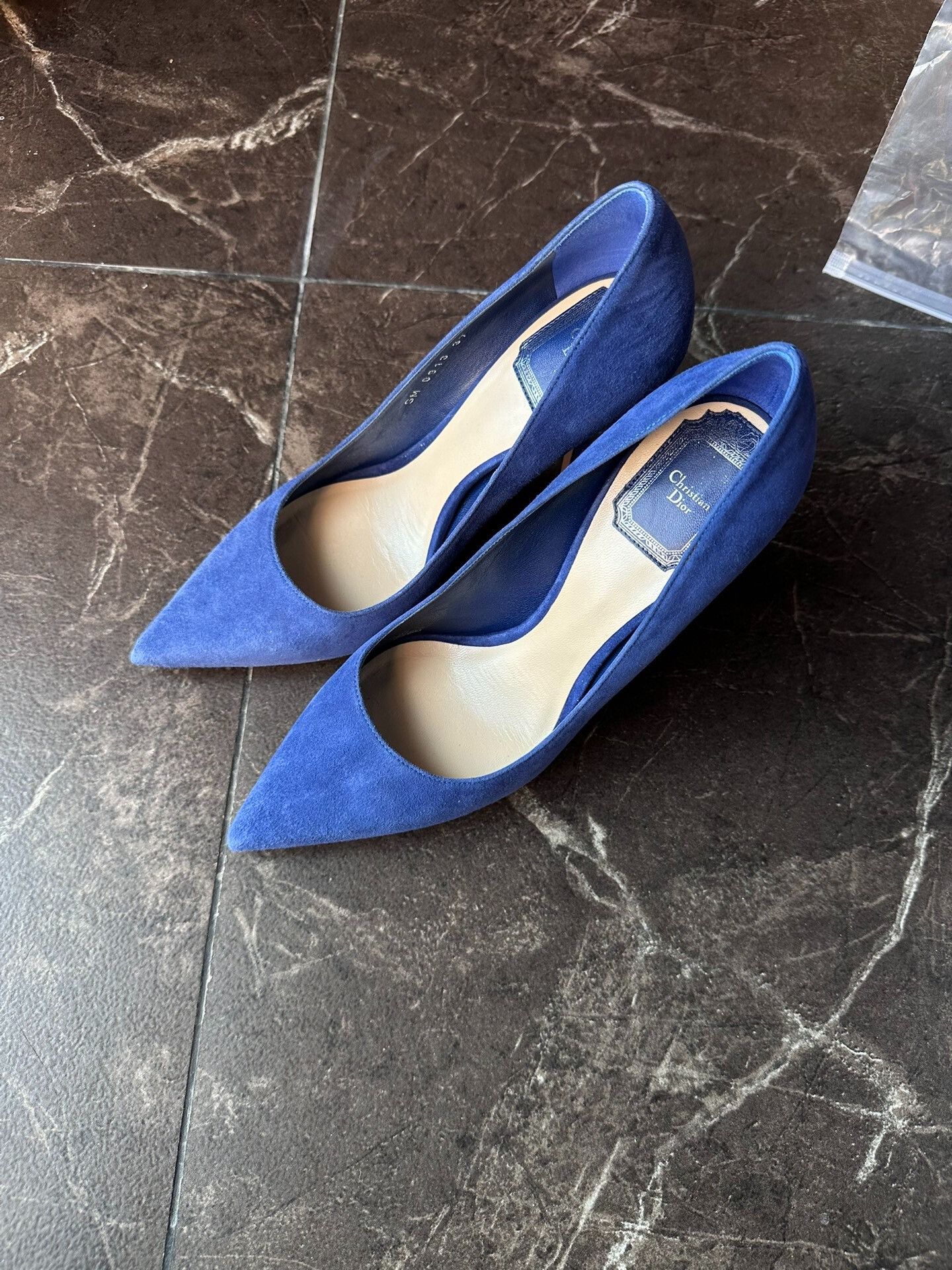 Dior Dior Blue Suede High Heels Size US 6 / IT 36 - 1 Thumbnail