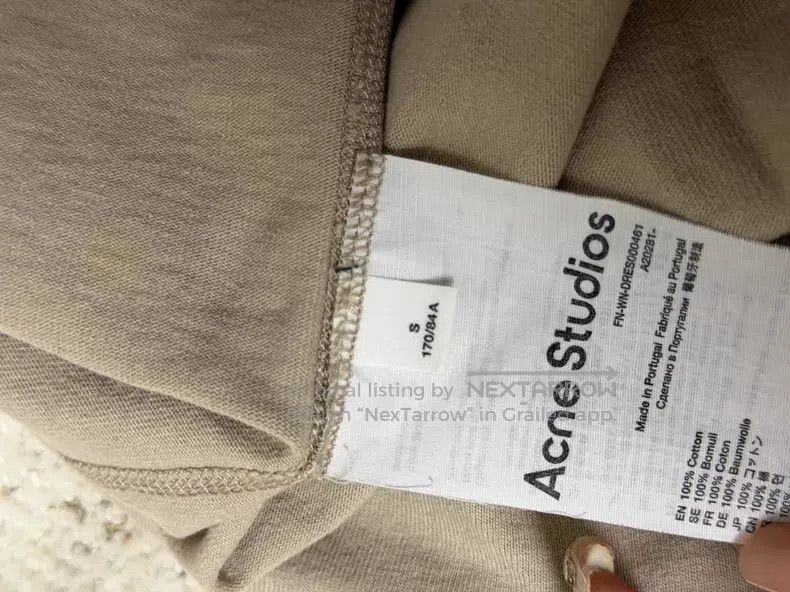 Acne Studios Acne Studios Beige Short Sleeve Size S / US 4 / IT 40 - 4 Thumbnail