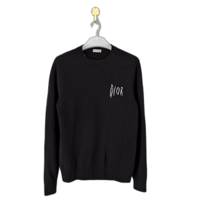 Balenciaga Dior Logo Embroidered Knit Sweater-2505 Size US M / EU 48-50 / 2 - 1 Thumbnail