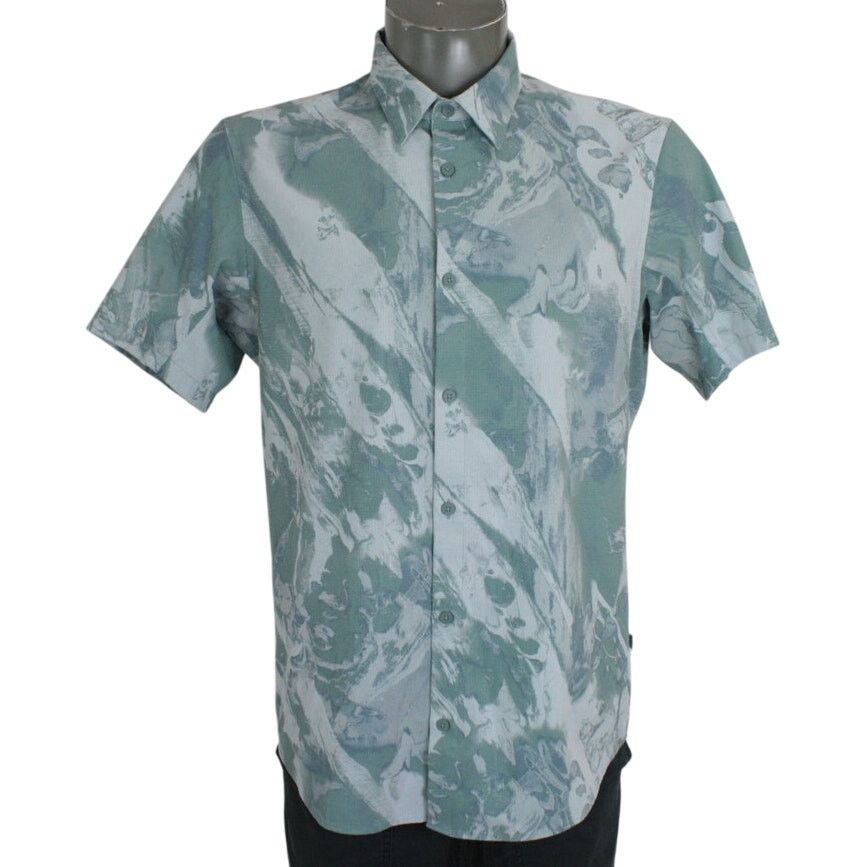 Lululemon Lululemon Airing Easy Shirt L Marble Print Button Up Green Size US L / EU 52-54 / 3 - 1 Thumbnail