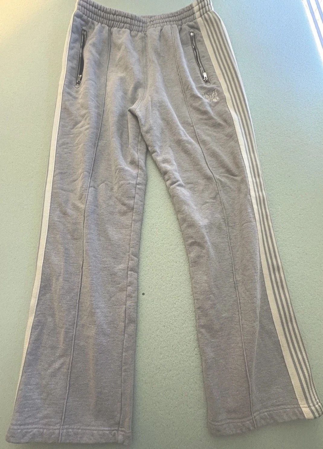 Needles Needles Nepenthes Grey Japan Exclusive Track Cotton Pants Size US 32 / EU 48 - 1 Thumbnail