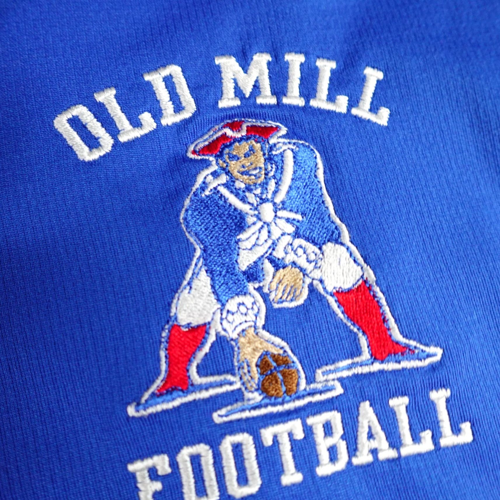 Nike Nike Polo Shirt XL Blue Embroidered Old Mill Patriots Football Polo Shirt Mens XL Blue Embroidered Nike Golf Dri-Fit Short Sleeve Button Collar Size US XL / EU 56 / 4 - 2 Thumbnail
