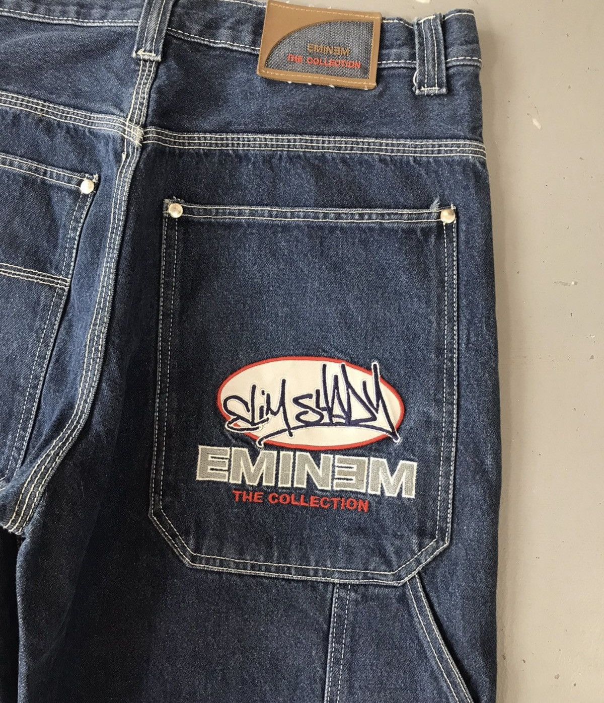 Eminem Vintage eminem linkin park embroidered denim Size US 35 - 9 Thumbnail