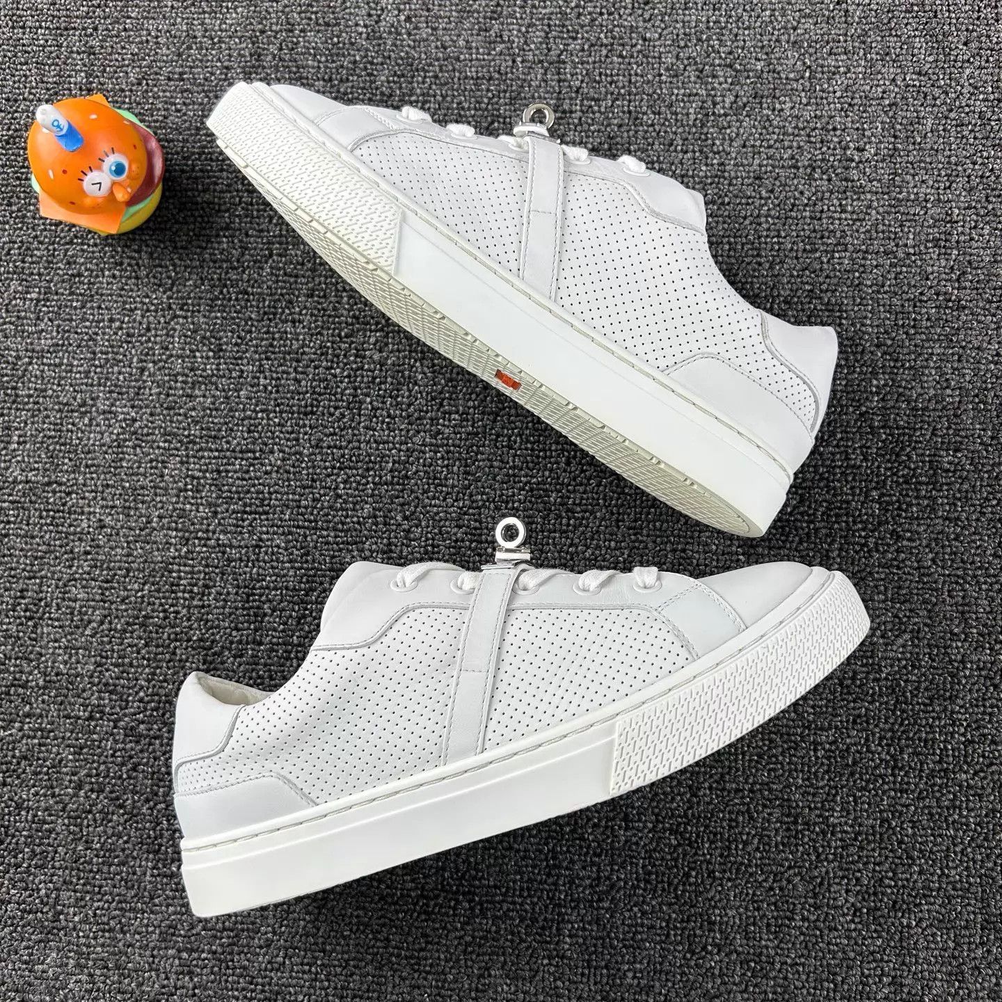 Hermes Hermes Kelly buckle white sneakers size 37.5 Size US 7 / IT 37 - 4 Thumbnail