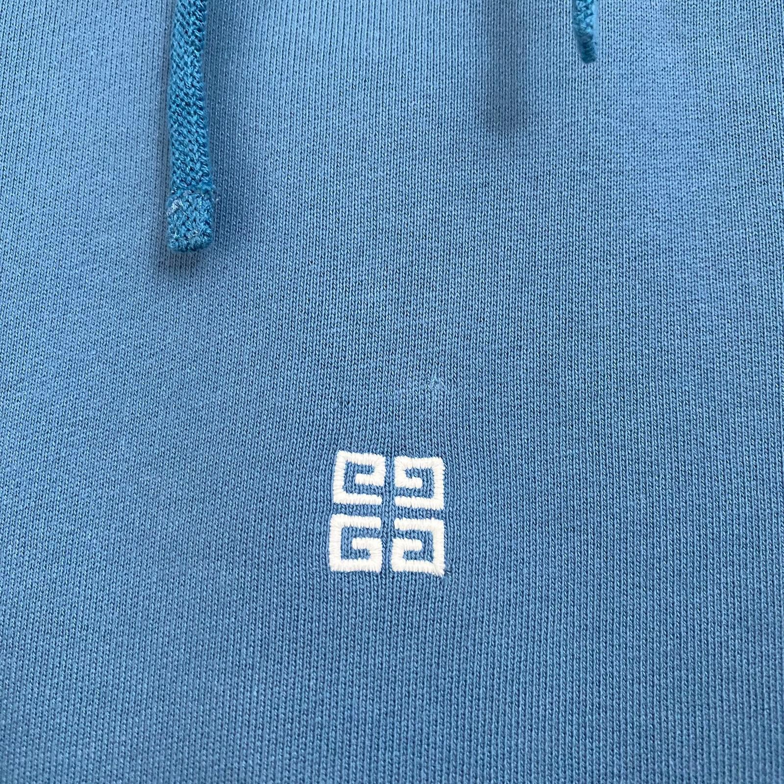 Givenchy Blue Embroidered 4G Logo Oversized Hoodie Size US XL / EU 56 / 4 - 5 Thumbnail