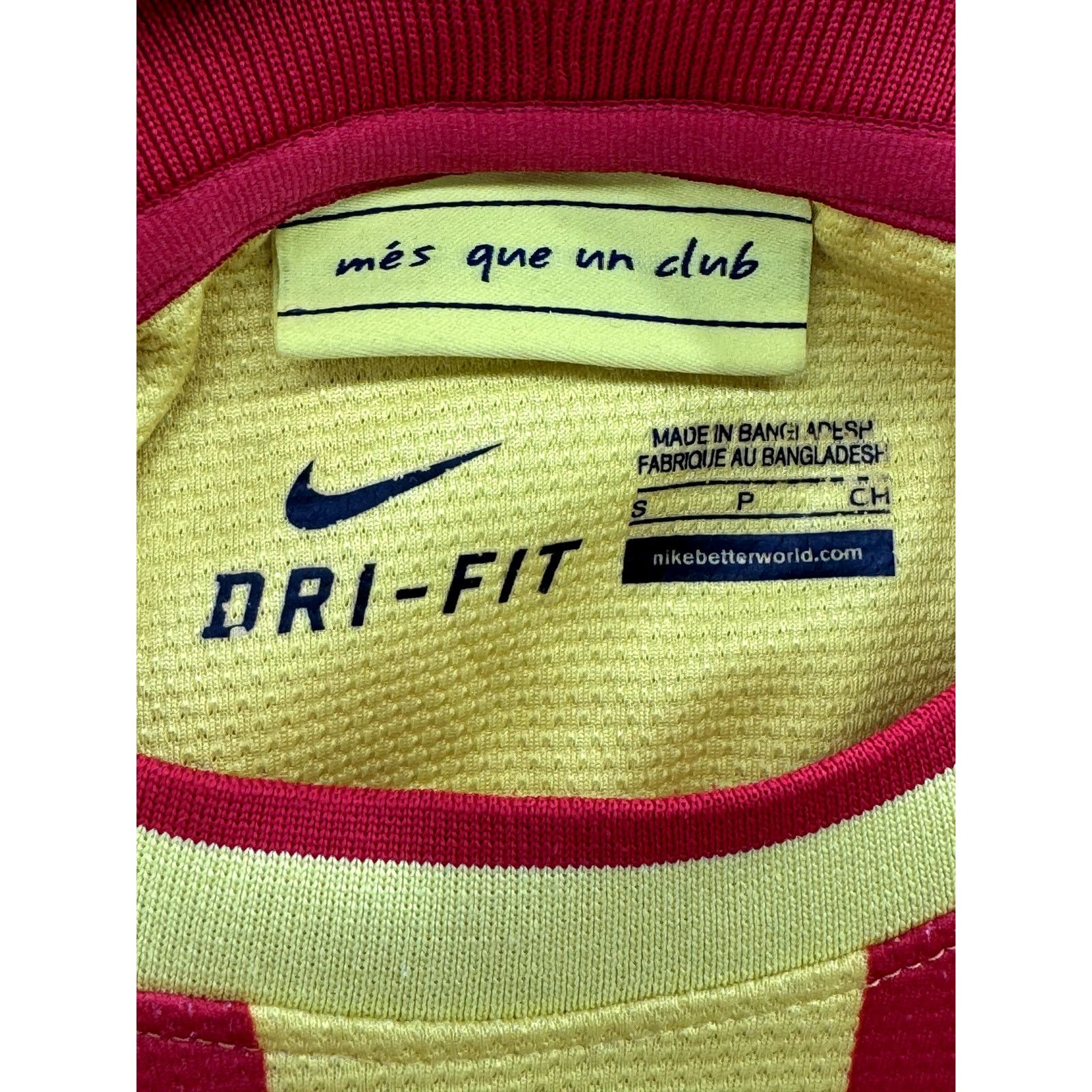 Nike Nike FC Barcelona Men's Team Football Striped Soccer Jersey Size US S / EU 44-46 / 1 - 3 Thumbnail
