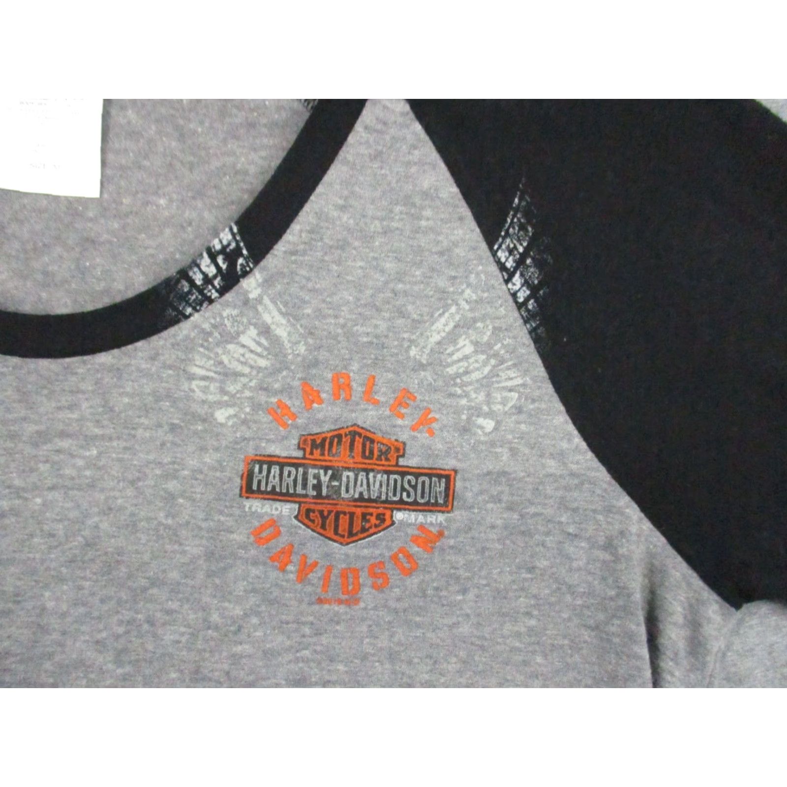 Harley Davidson Harley-Davidson Shirt Women Medium Gray Short Sleeve Motorcycle Biker Logo Casual T-Shirt Size M / US 6-8 / IT 42-44 - 2 Thumbnail