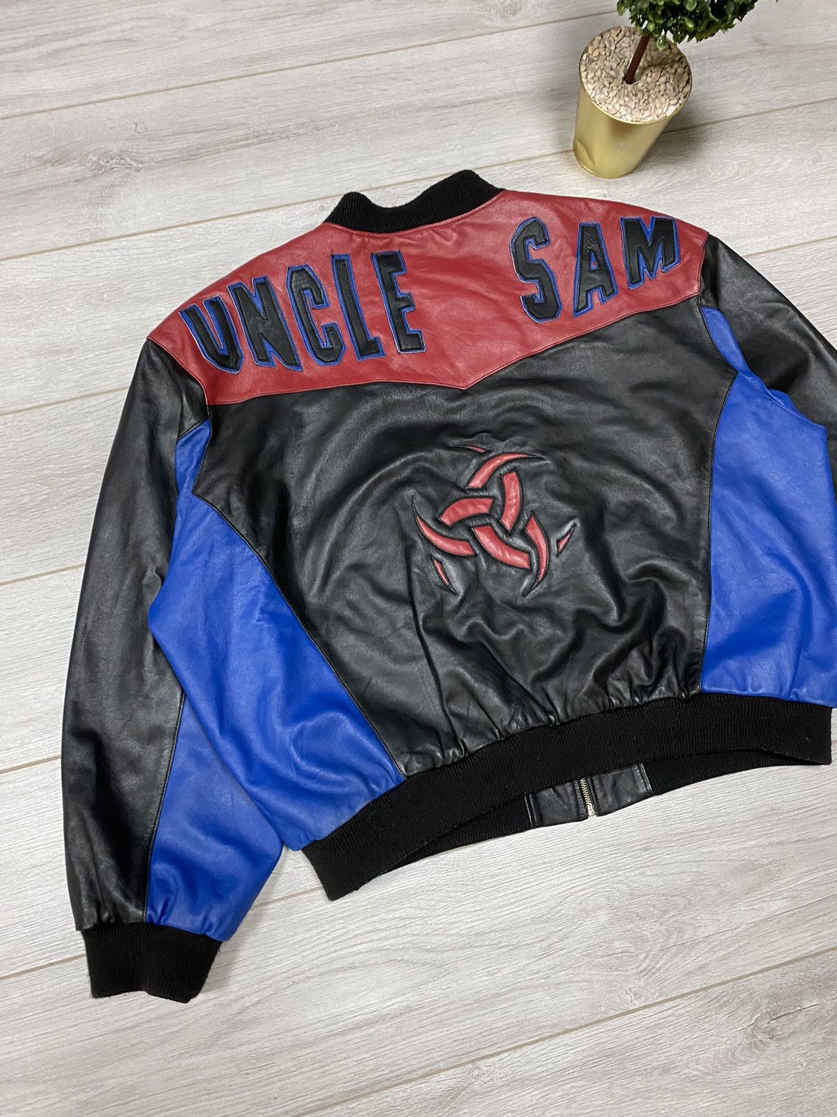 Other Vintage Uncle Sam leather bomber oversized diesel avirex y2k Size US XXL / EU 58 / 5 - 3 Thumbnail
