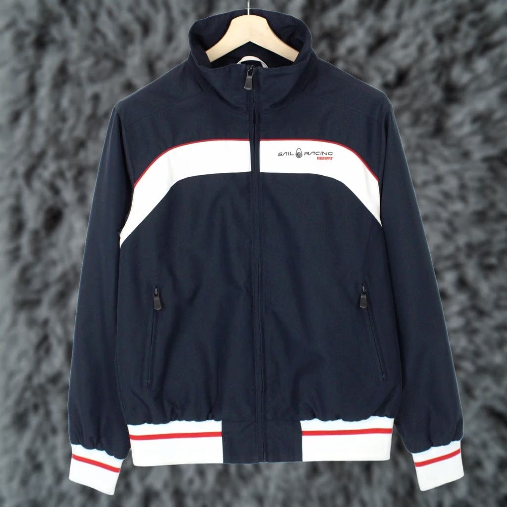 Vintage Sail Racing Jacket Mens L The Ocean Men Full Zip Lined Lightweight Blue Size US L / EU 52-54 / 3 - 1 Thumbnail