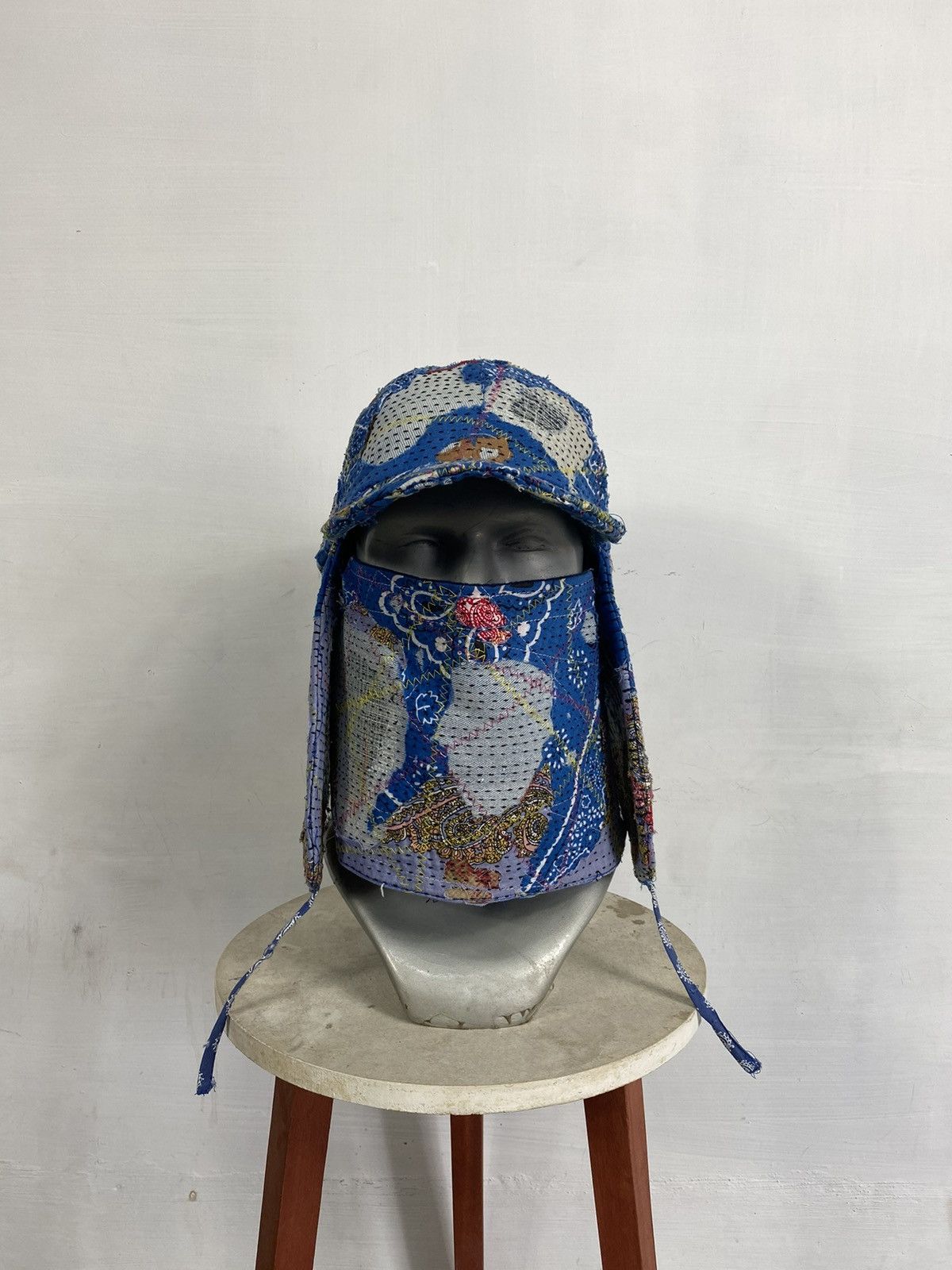 Handmade Custom Made Distressed Paisley Boro patchwork hats by Ahado Size ONE SIZE - 2 Thumbnail