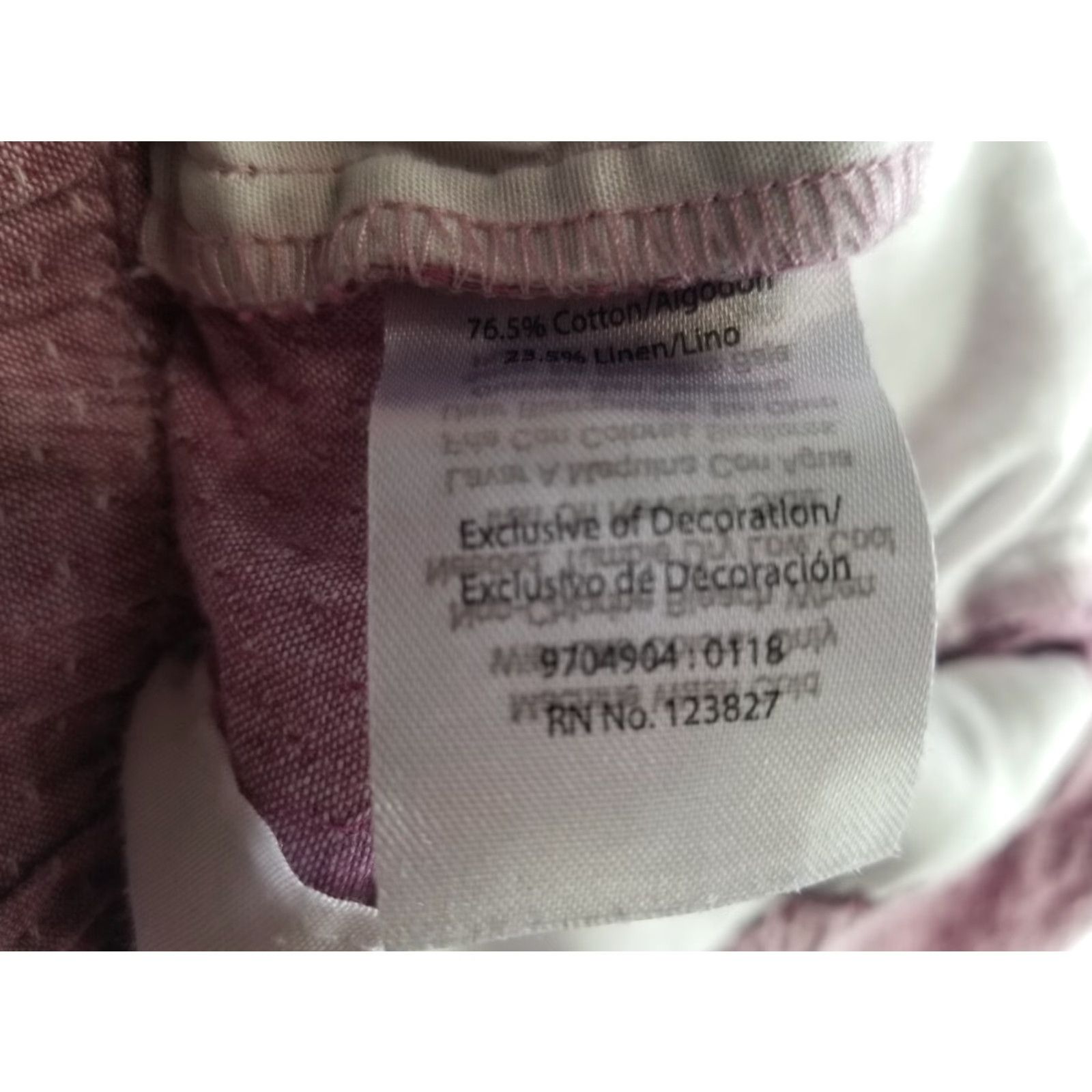 Vintage Tenth & Ocean Mens Short S Size Small Linen Cotton Washable Light Pink Chino Pink Mens Size US 29 - 5 Thumbnail