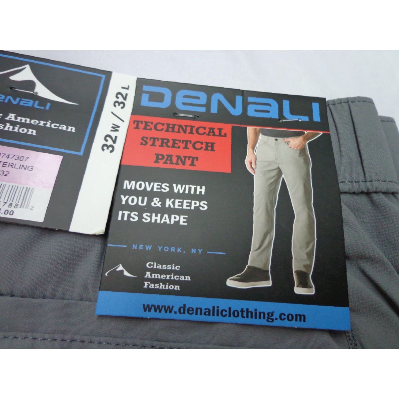 Vintage DENALI Technical Stretch Pants ZIP 32/32 Silver 94% Nylon 6% Spandex Men Regular Moderate Comfort Stretch Shirt? Size US 32 / EU 48 - 3 Thumbnail