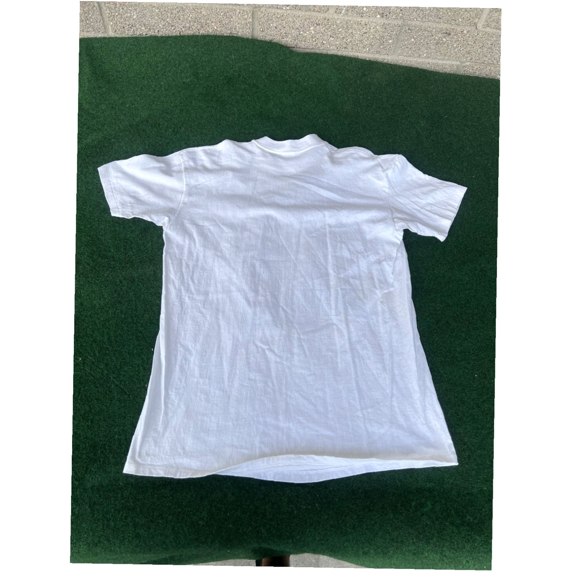 Vintage Vintage Bay Bridge World Series 1989 Stedman Men T-Shirt XL White Regular Solid Size US XL / EU 56 / 4 - 8 Thumbnail