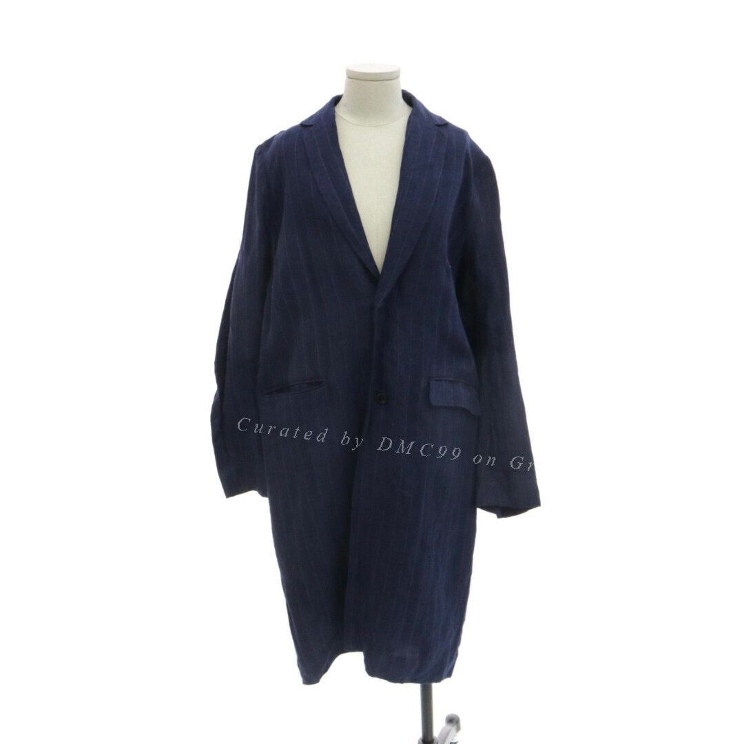 Pas de Calais Pas de Calais Indigo Dyed Trench Coat Size S / US 4 / IT 40 - 1 Thumbnail