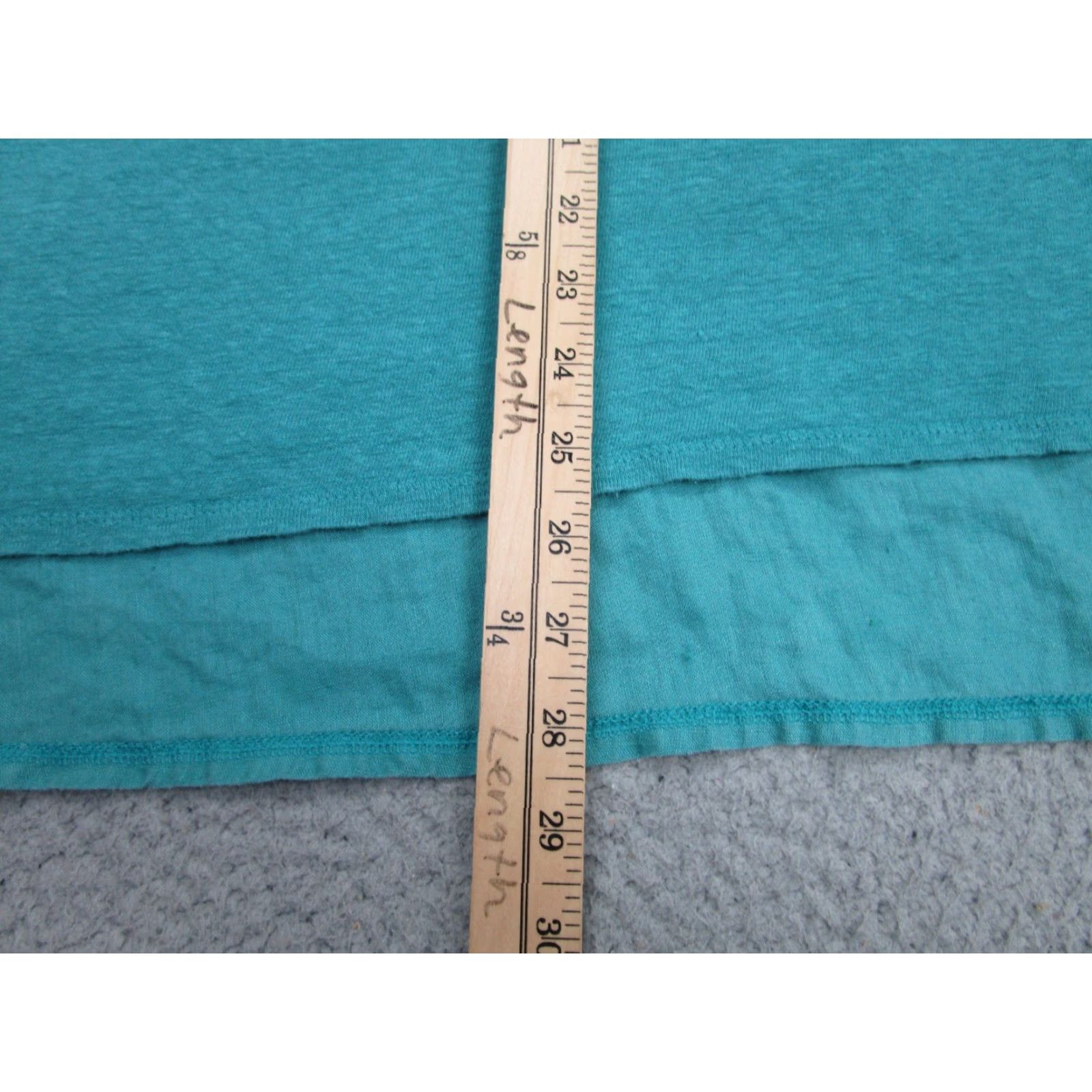 J. Jill J Jill Lagenlook Top Womens XL Teal Blue Linen Button-Up Tunic Boho Peasant Casual Cotton? Size XL / US 12-14 / IT 48-50 - 7 Thumbnail