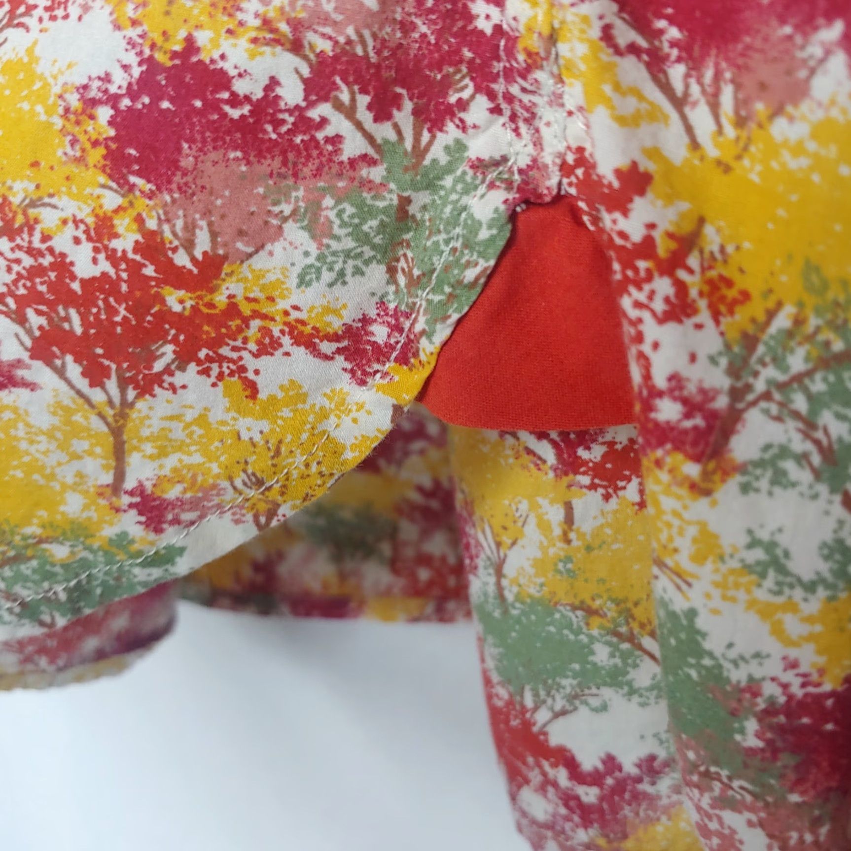 Talbots Talbots Blouse Shirt Women Large Long Sleeve Button Up Fall Nature Trees Multicolor 100% Cotton Regular Mens? Women Size L / US 10 / IT 46 - 6 Thumbnail