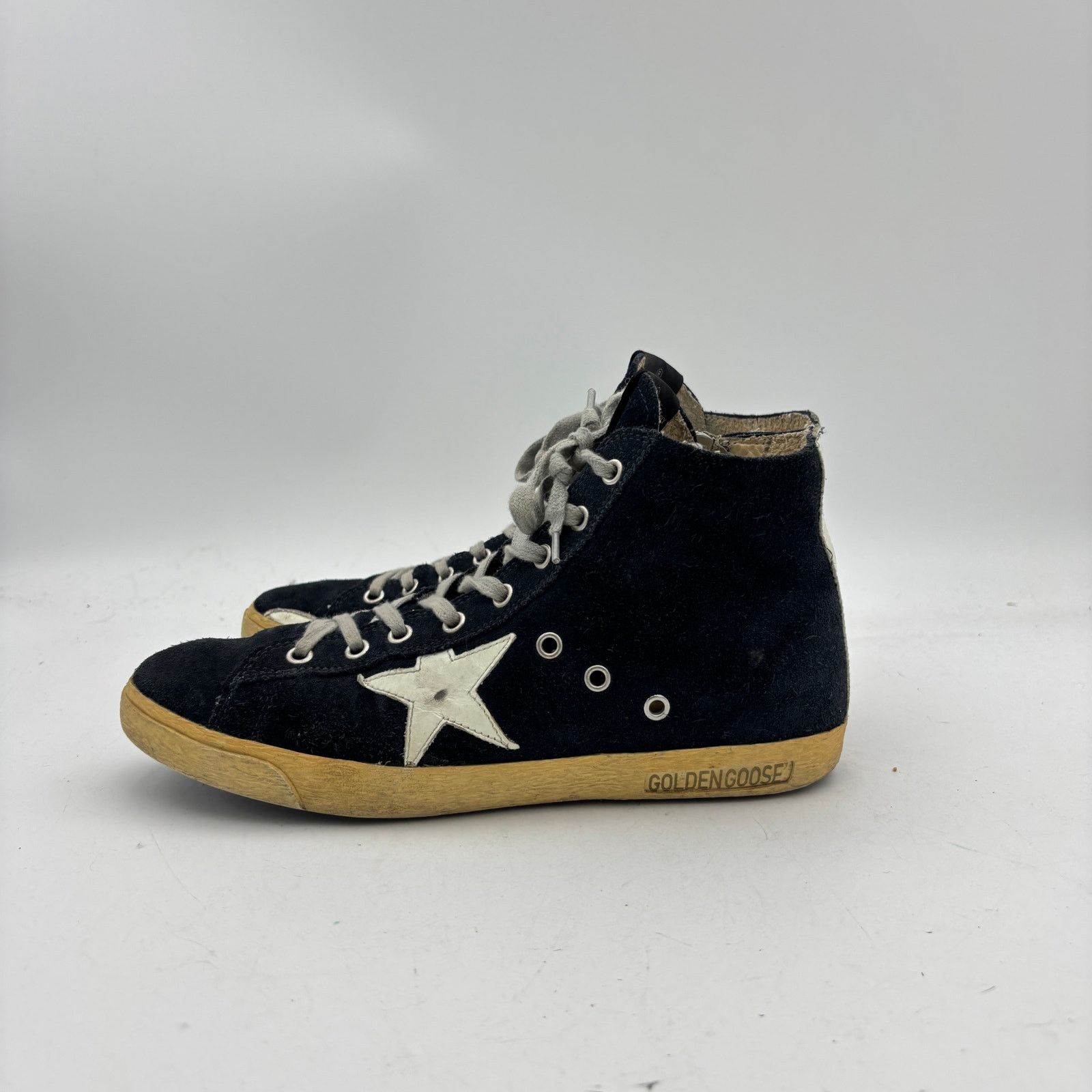 Golden Goose Golden Goose Francy Hi Top Skate Suede Shoes Womens 40 US 10 Size US 10 / IT 40 - 6 Thumbnail
