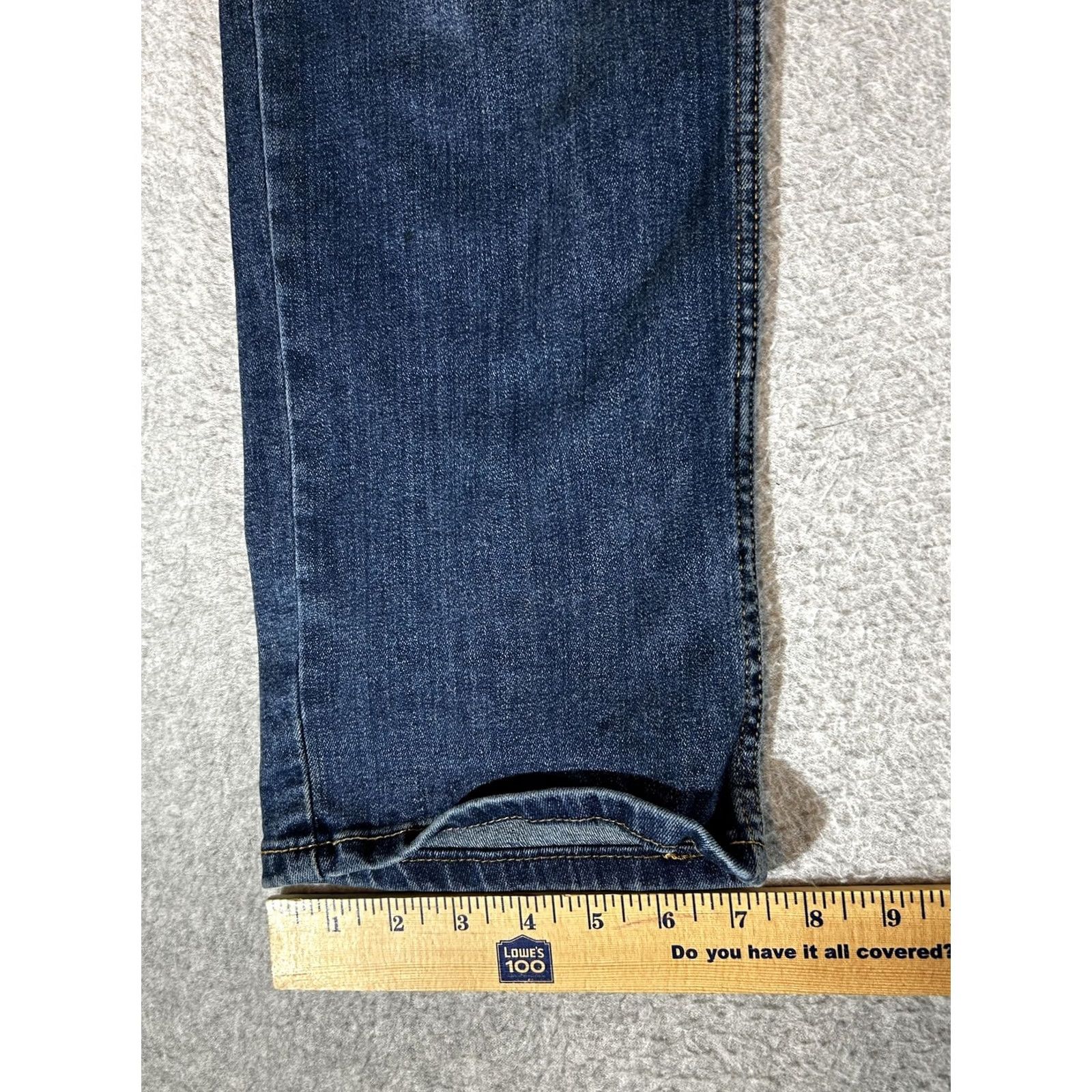 Levi's Levi's 511 Jeans Mens Slim Straight Fit Dark Wash Blue Denim 38x32 Stretch Cotton Polyester Zip Fly Pockets Size US 38 / EU 54 - 5 Thumbnail