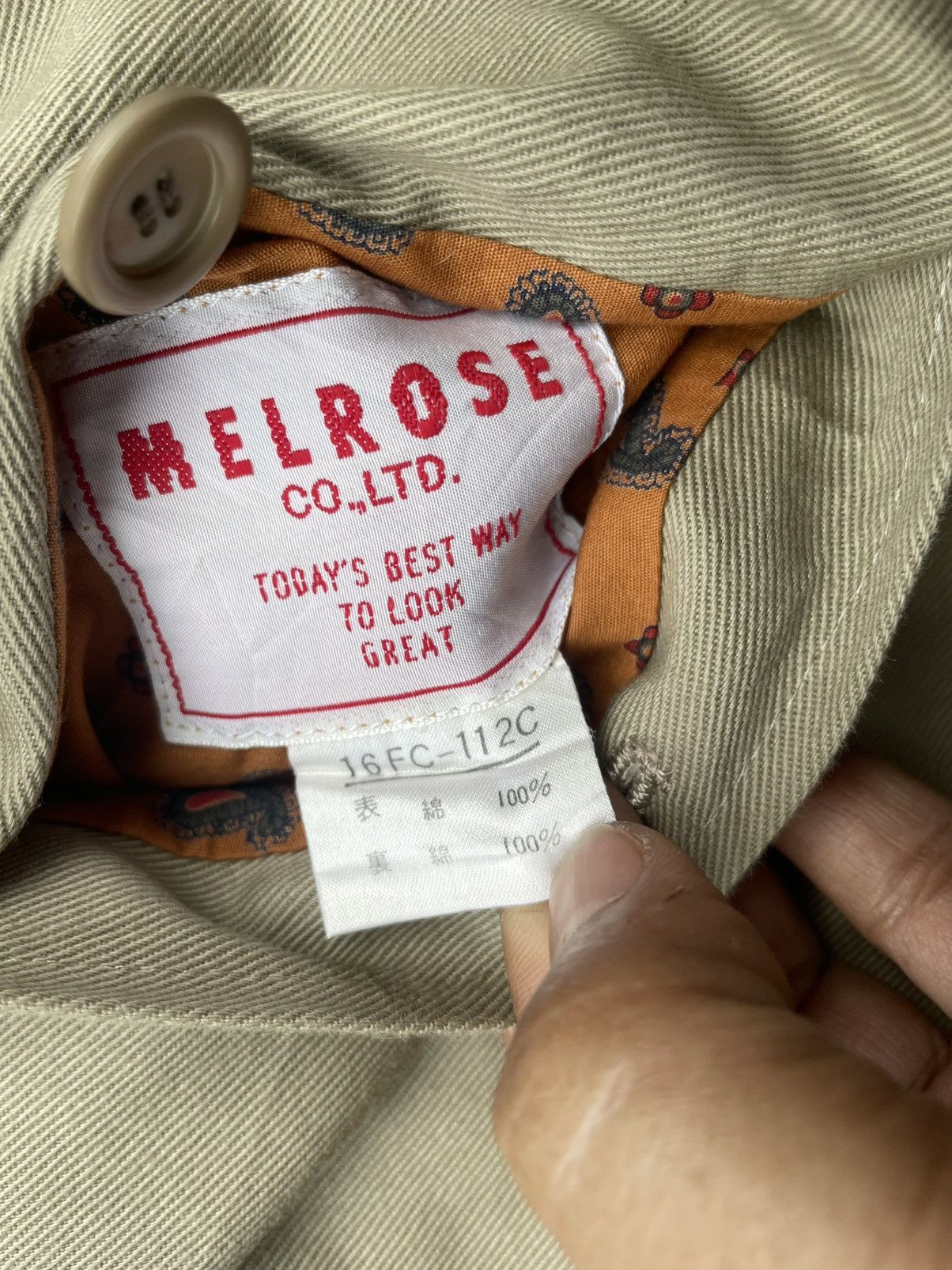 Japanese Brand Melrose Reverseable Paisley Trench Jacket Size US XL / EU 56 / 4 - 18 Thumbnail