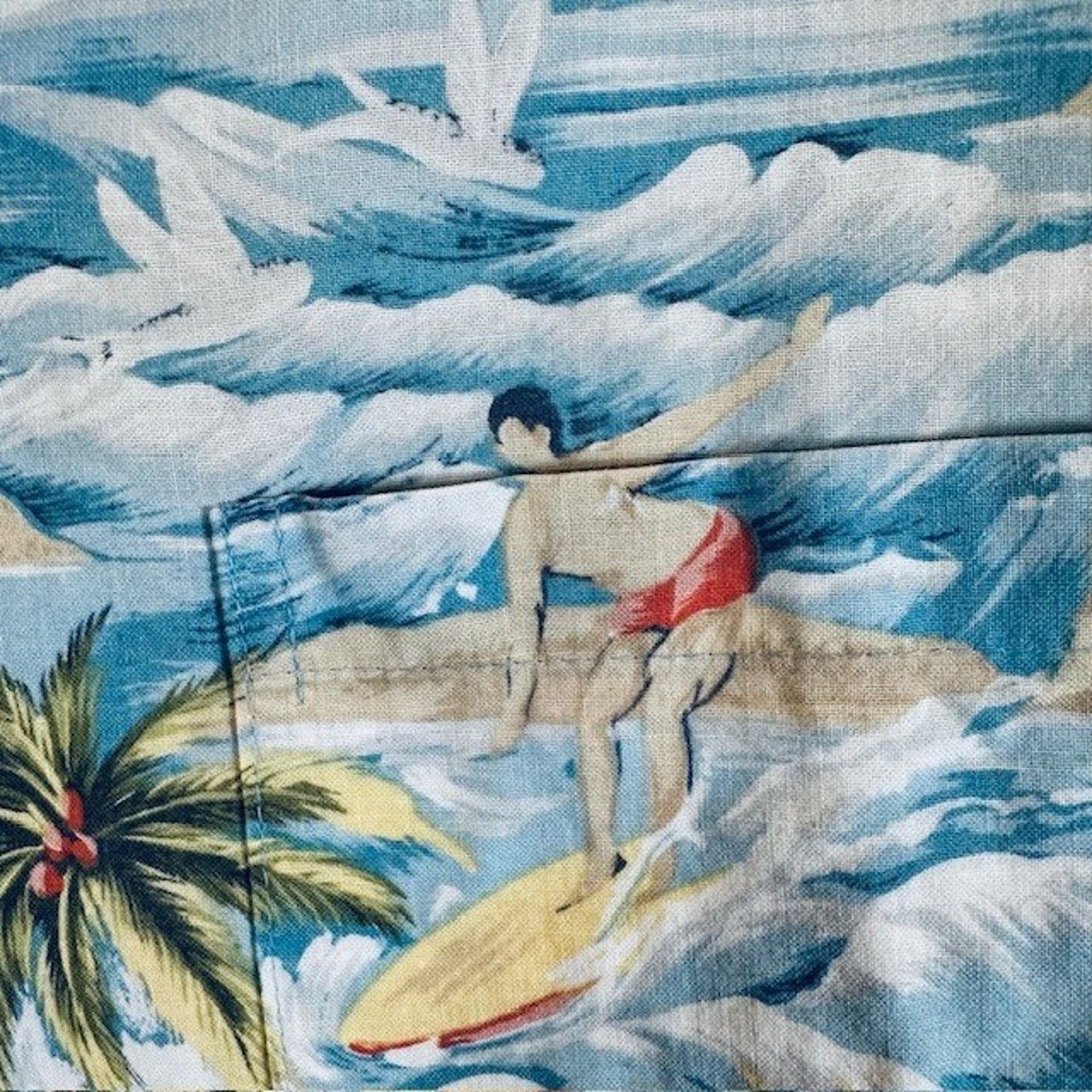 Other RJC Ltd Hawaiian Shirt Large Surfing Palms Hibiscus USA VTG Size US XL / EU 56 / 4 - 7 Thumbnail